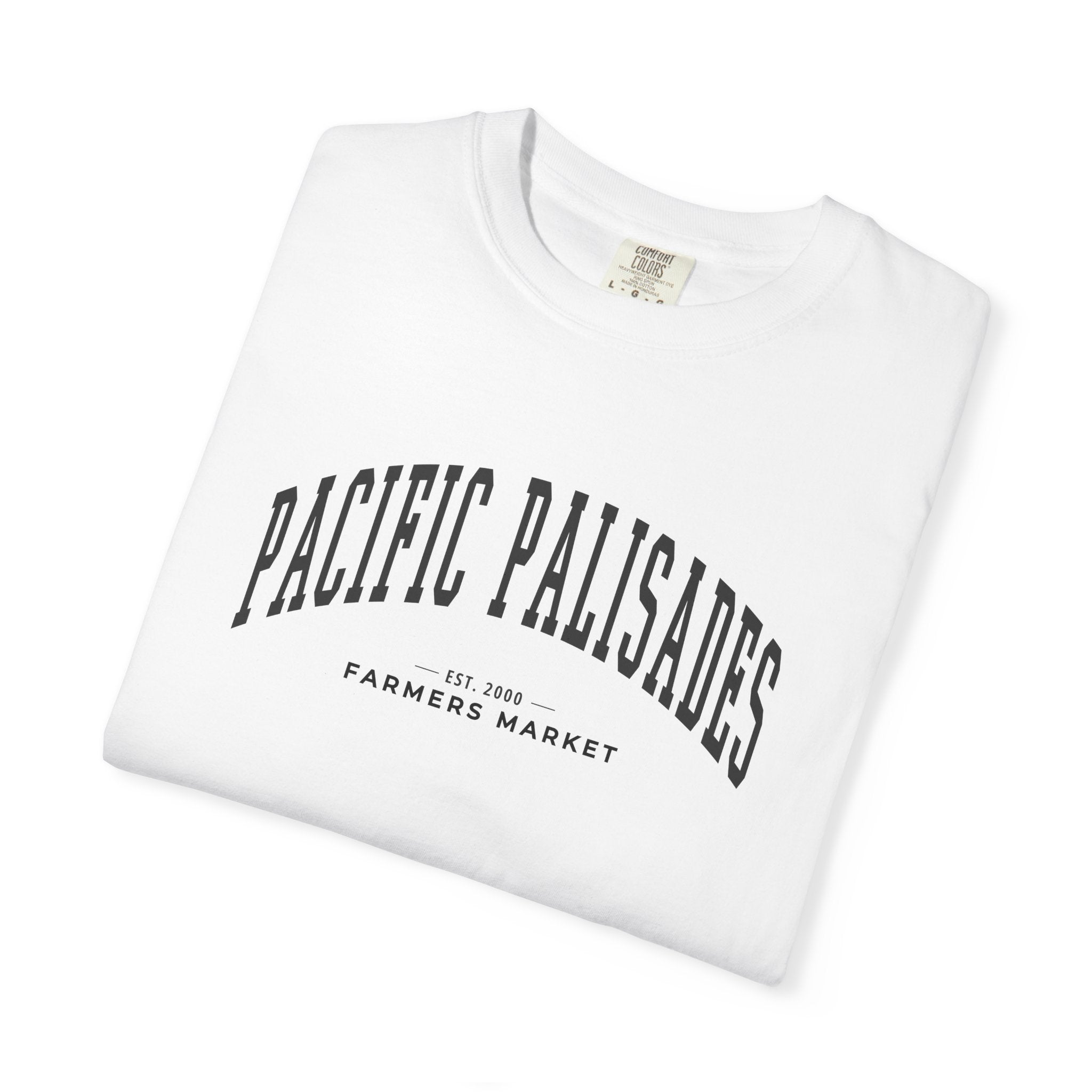 Pacific Palisades Farmers Market Tee (Large City Text)