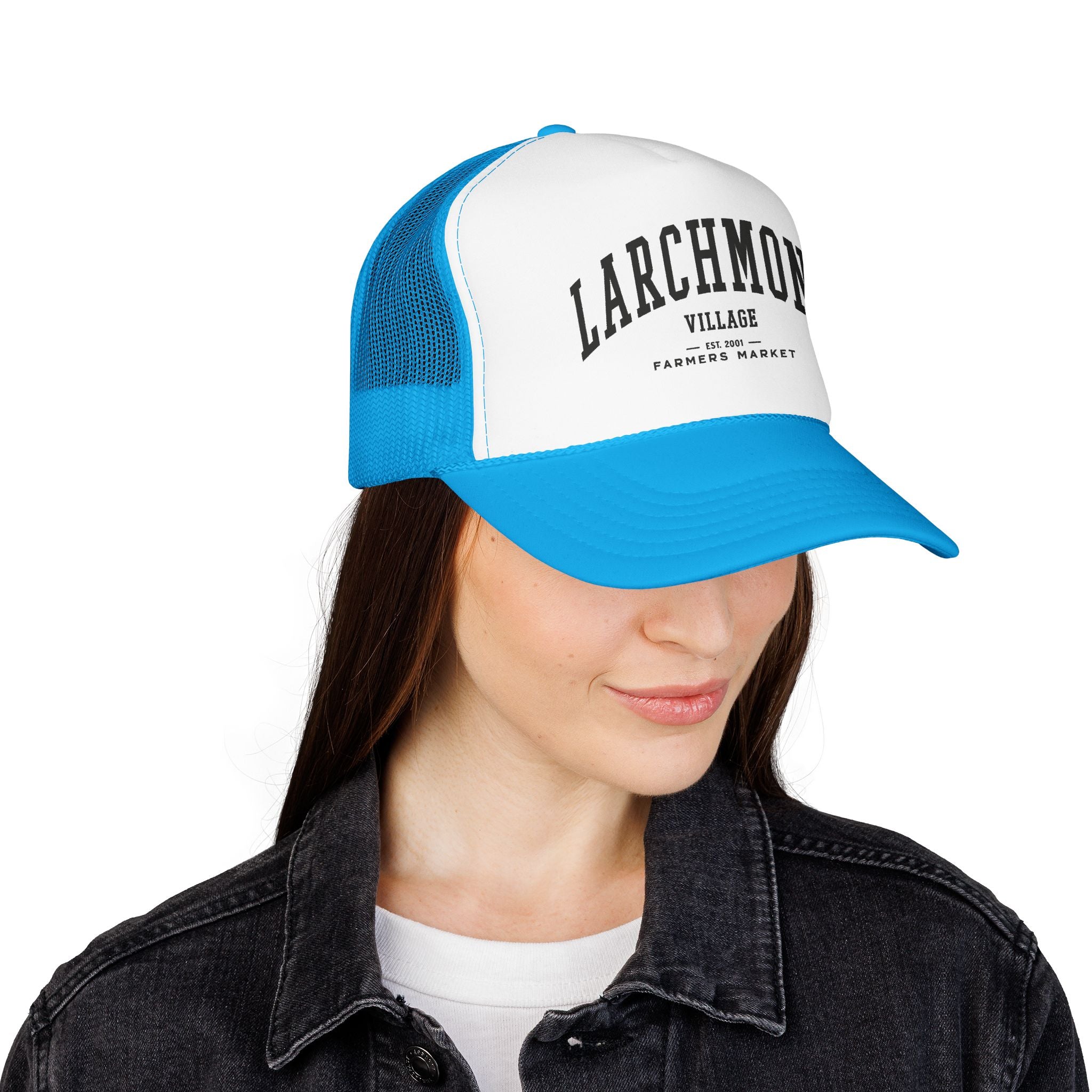 Larchmont Village Market Trucker Hat (Large City Text)