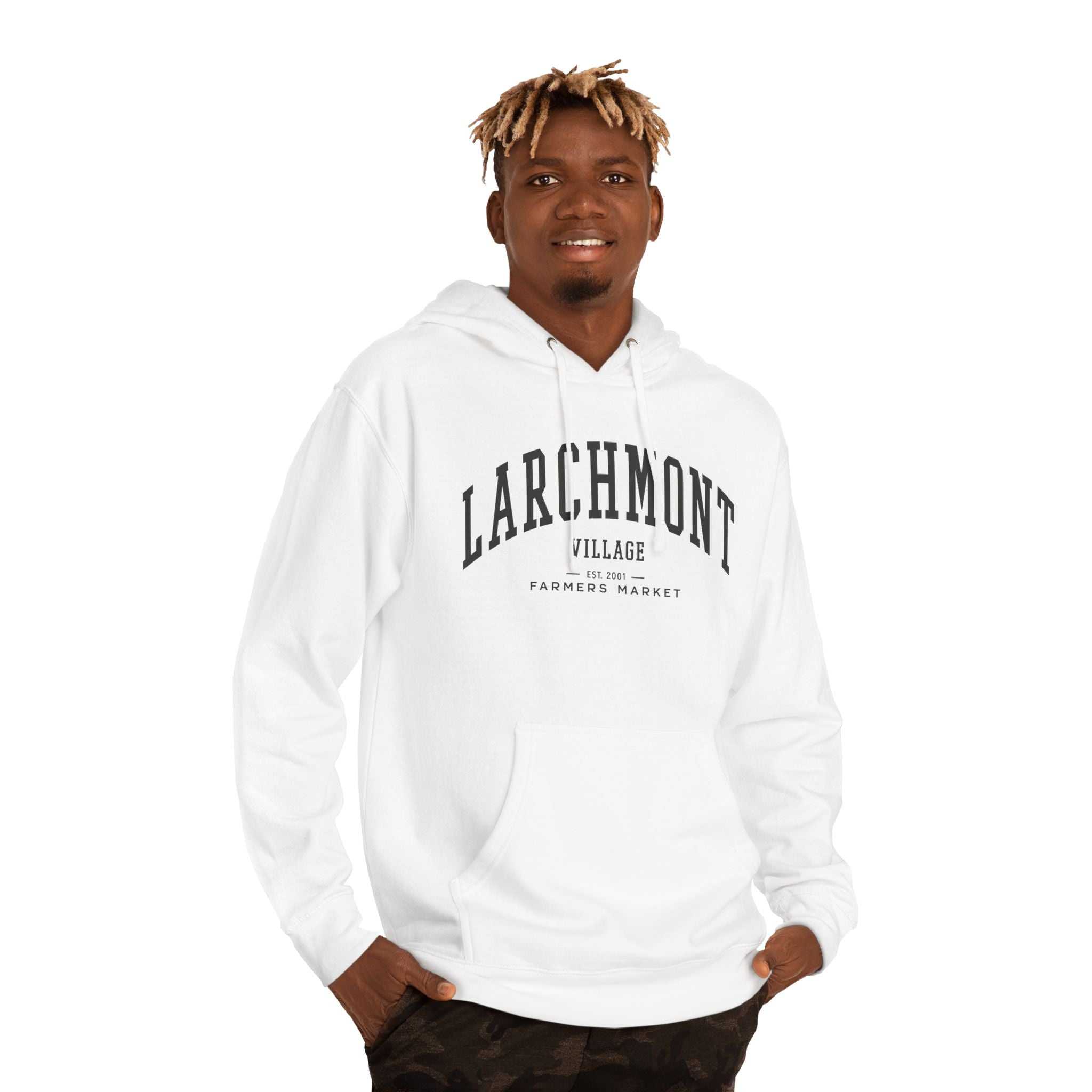 Larchmont Village Farmers Market Hoodie (Large City Text)