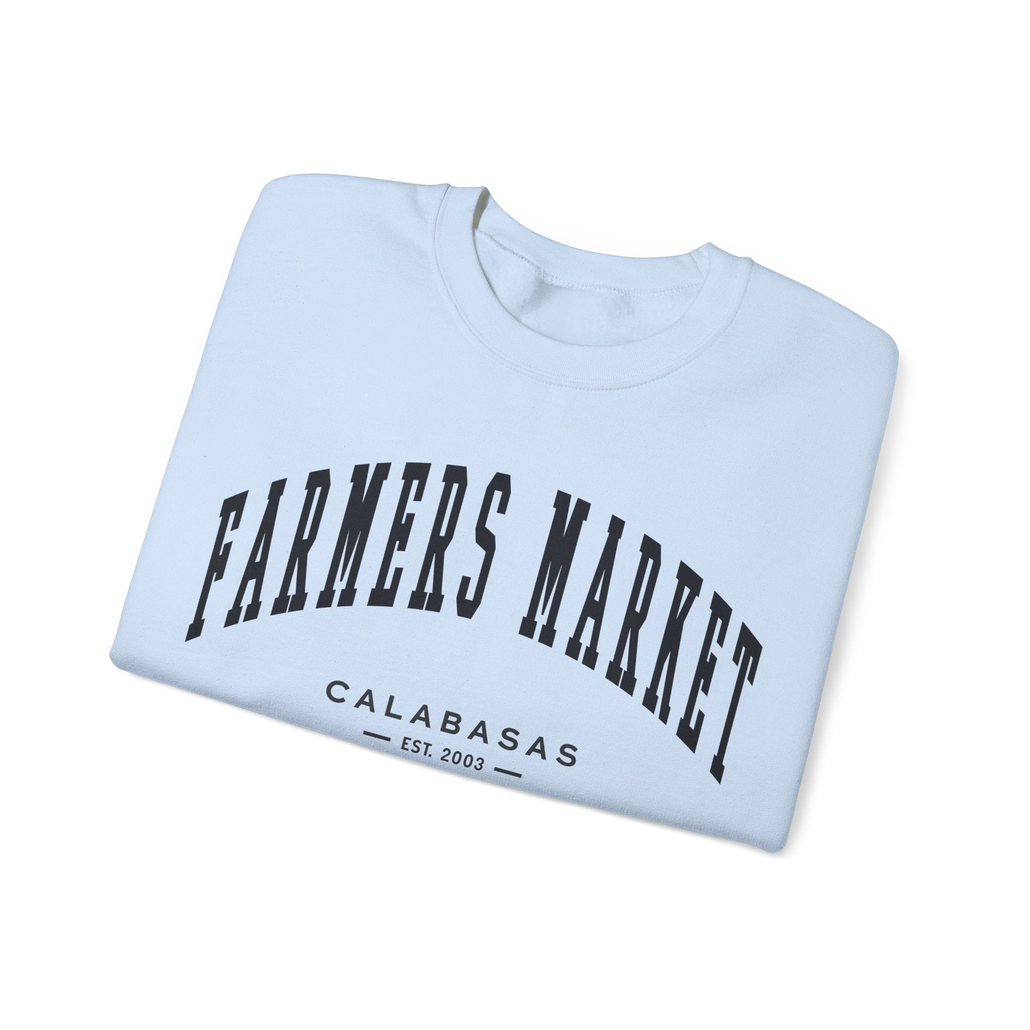 Calabasas Farmers Market Collegiate Crewneck (Small City Text)