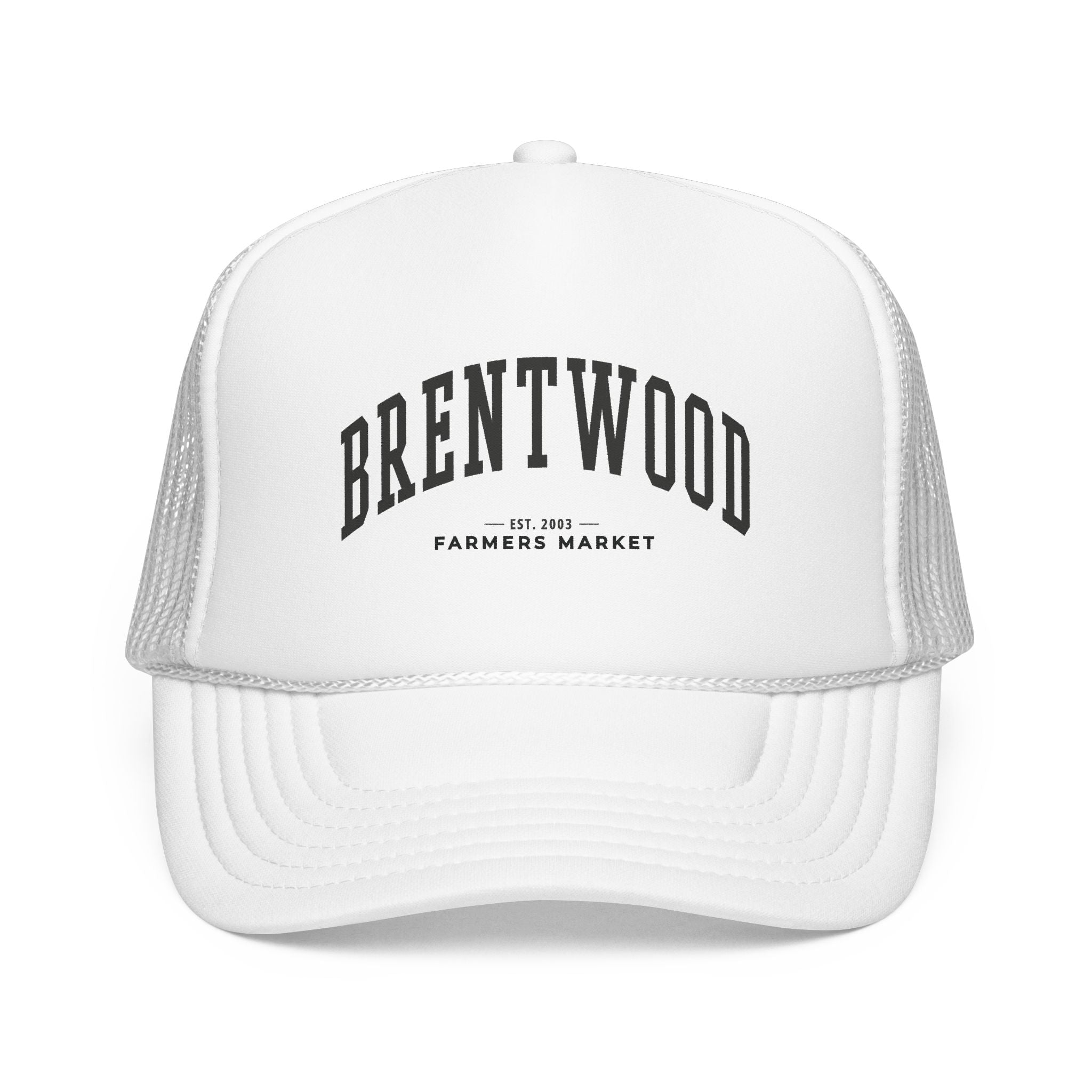 Brentwood Farmers Market Trucker Hat (Large City Text)