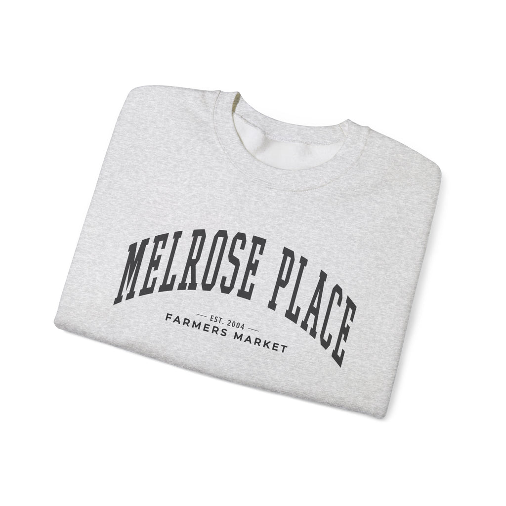 Melrose Place Farmers Market Collegiate Crewneck (Large City Text)