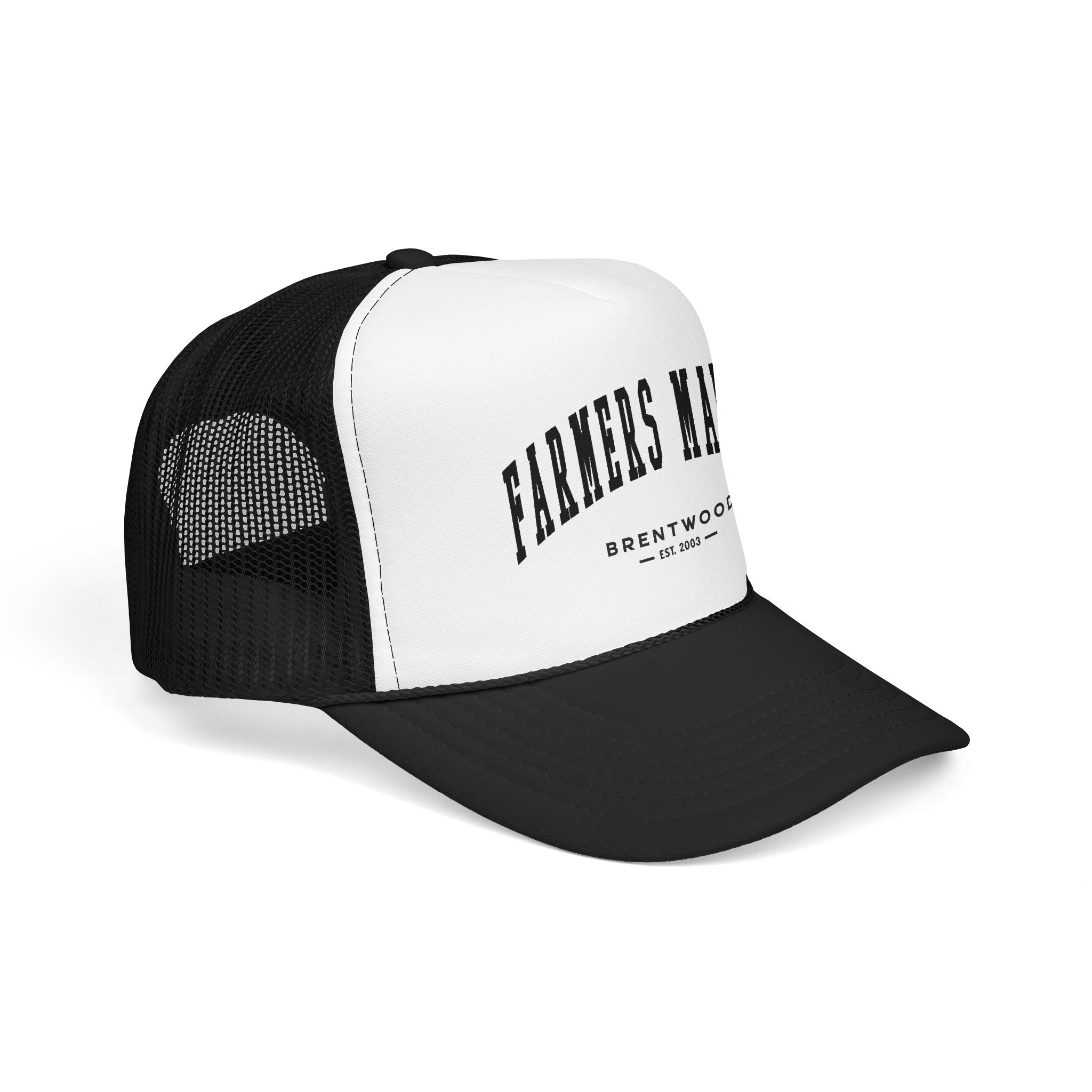 Brentwood Farmers Market Trucker Hat (Small City Text)