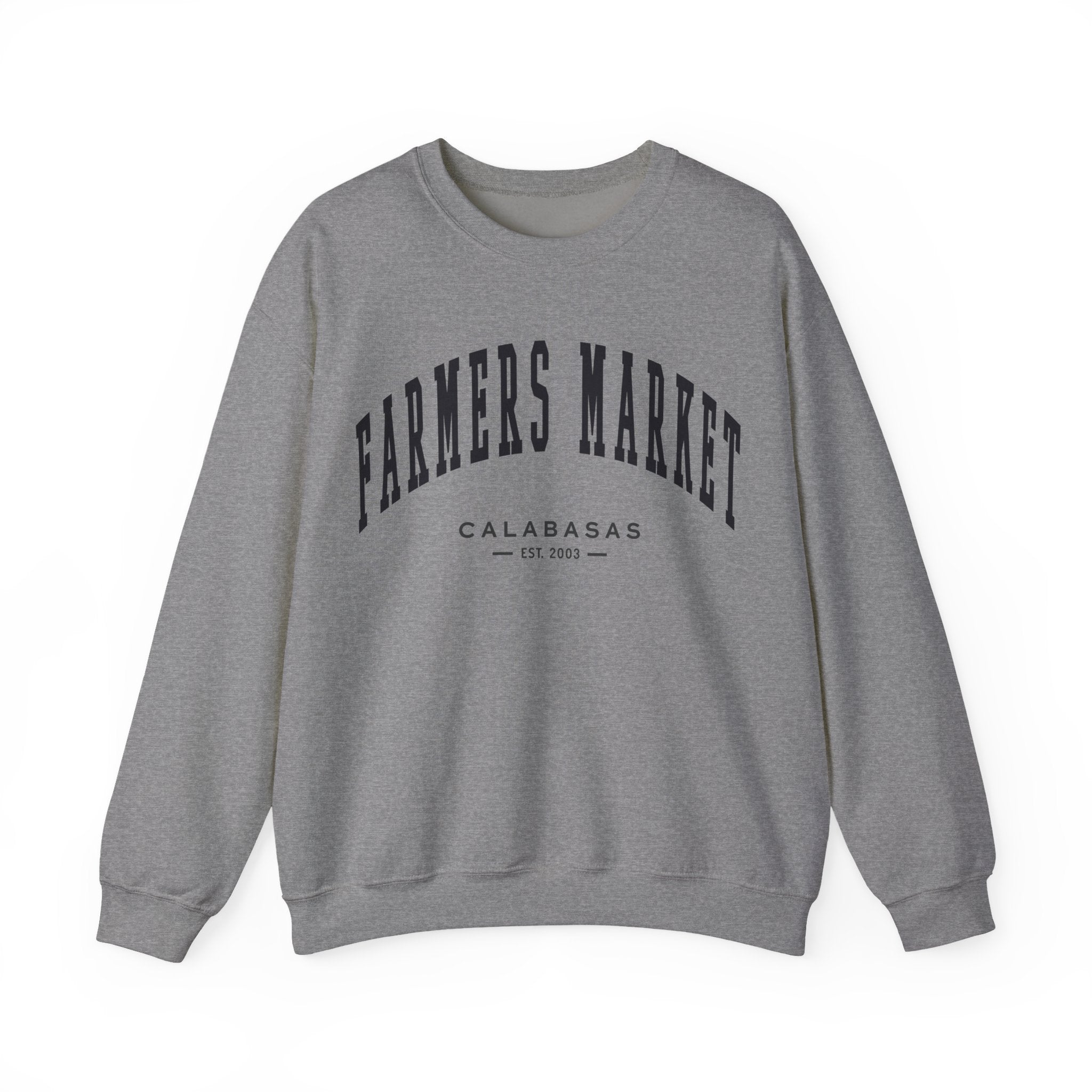 Calabasas Farmers Market Collegiate Crewneck (Small City Text)