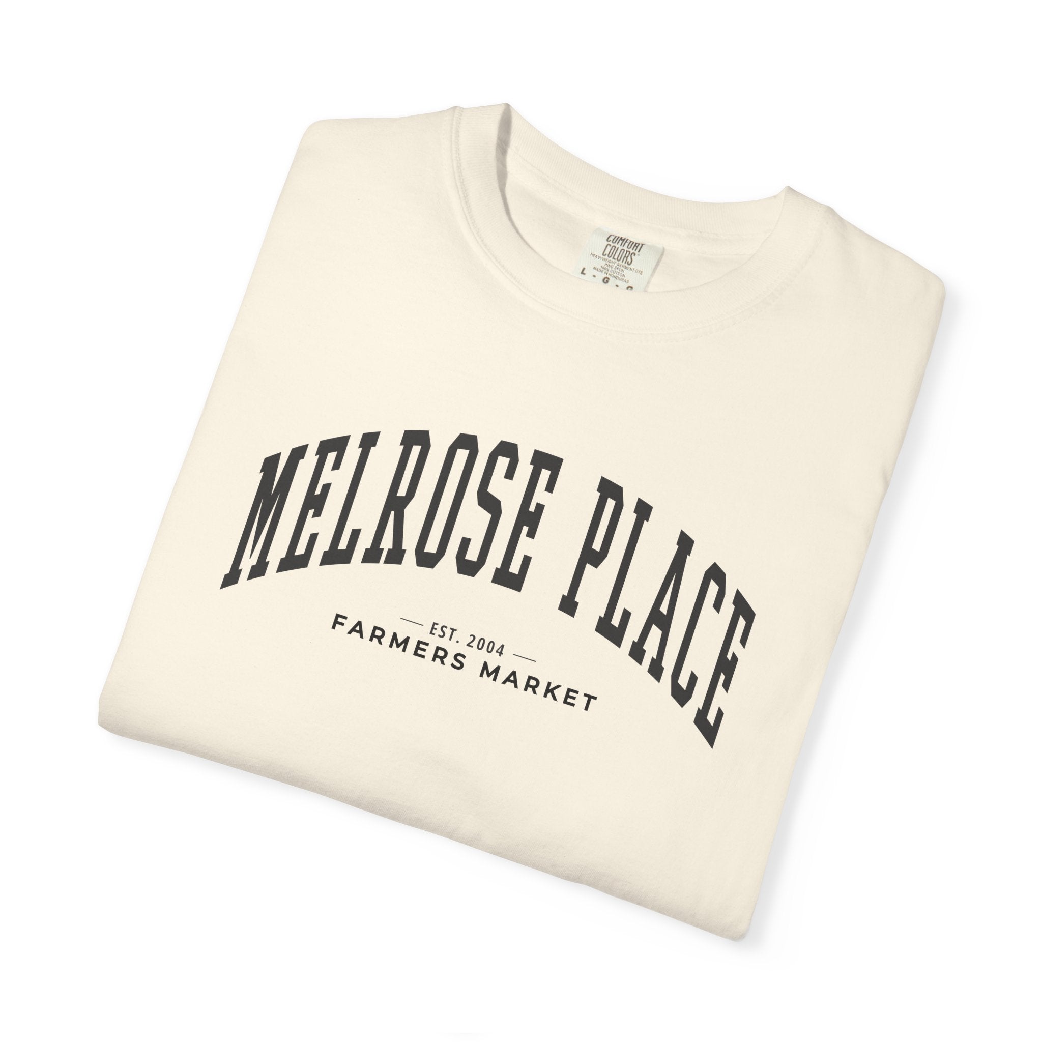 Melrose Place Farmers Market Tee (Large City Text)