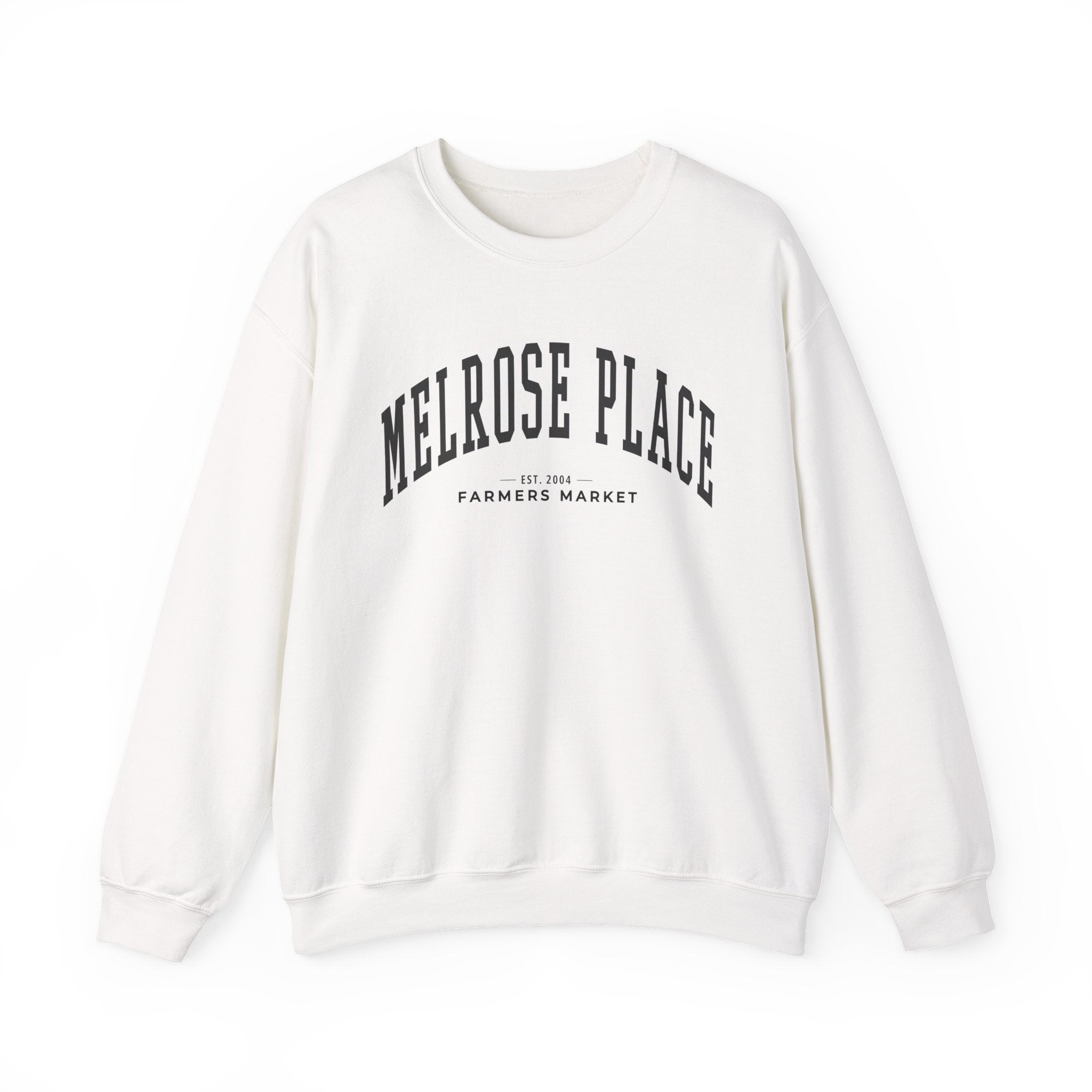 Melrose Place Farmers Market Collegiate Crewneck (Large City Text)