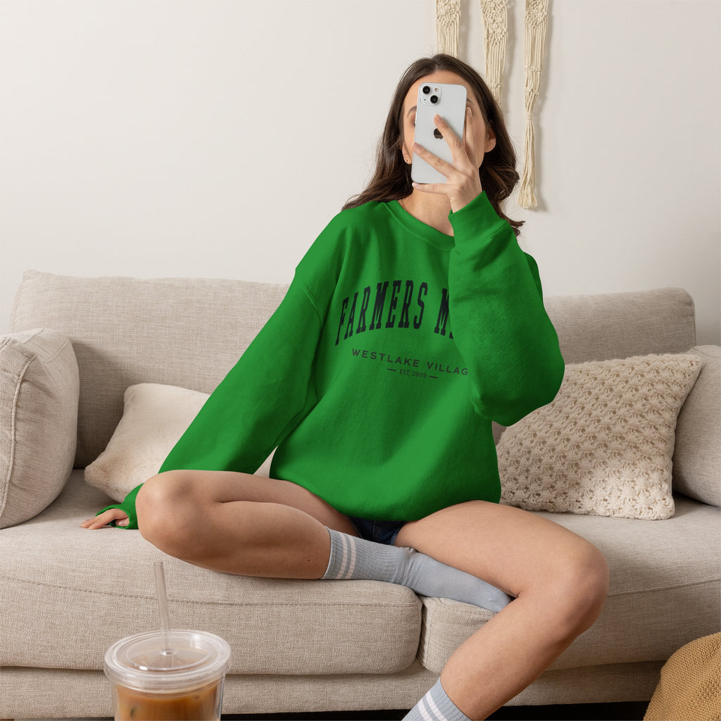 Westlake Village Farmers Market Collegiate Crewneck (Small City Text)