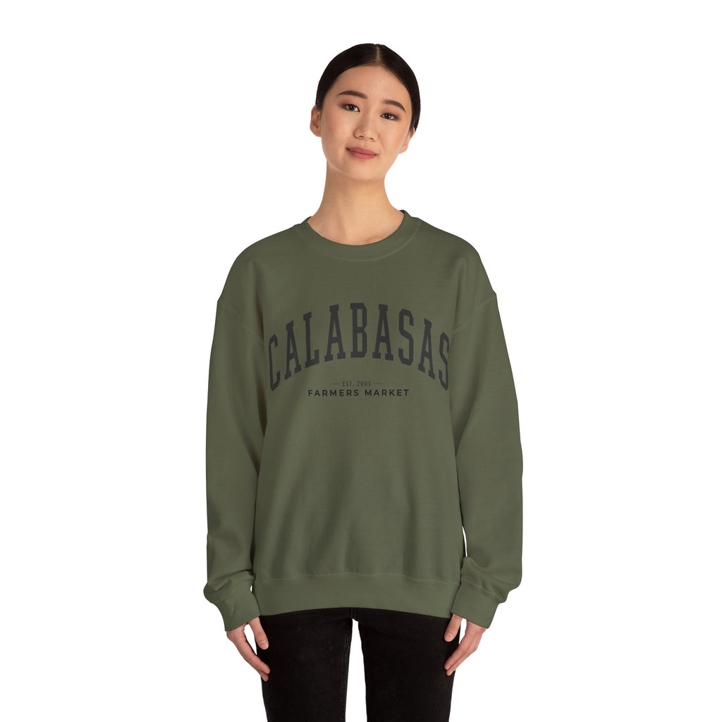 Calabasas Farmers Market Collegiate Crewneck (Large City Text)