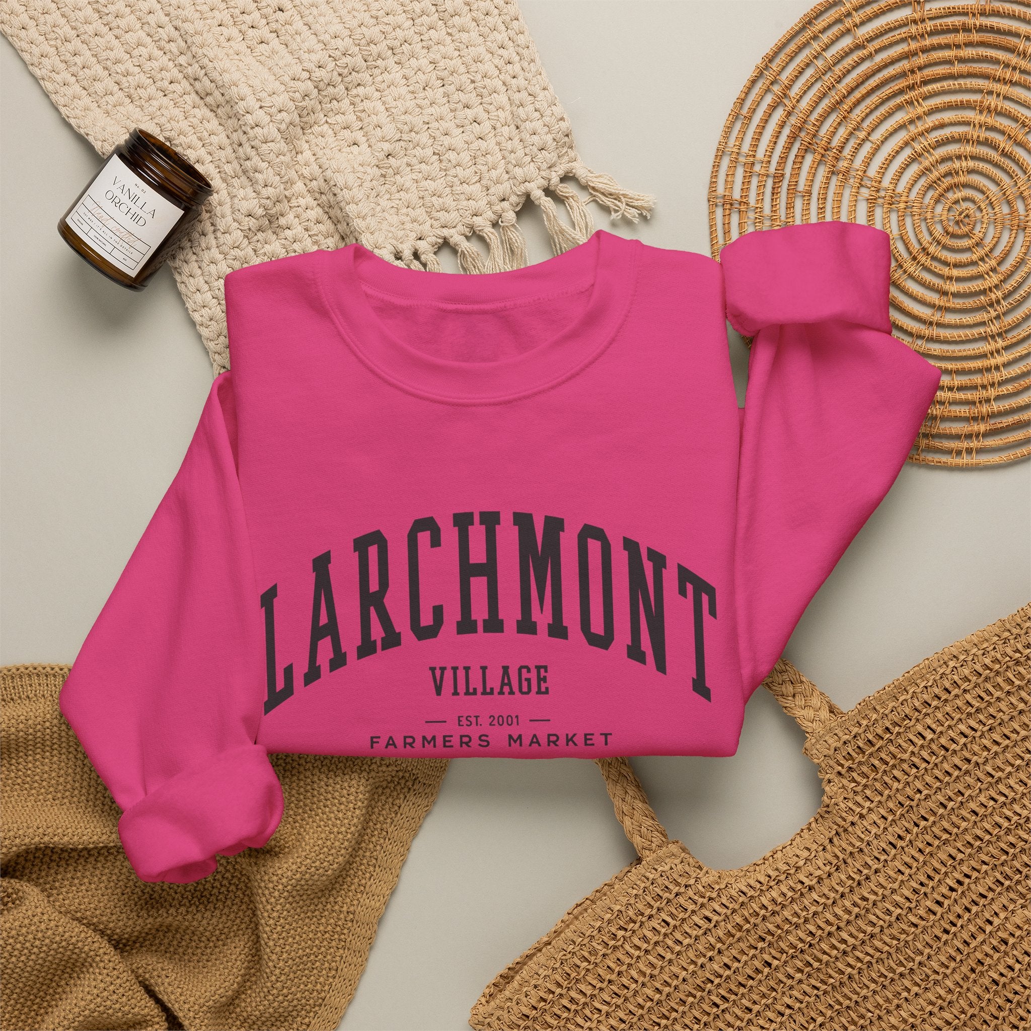 Larchmont Village Farmers Market Sweatshirt (Large City Text)