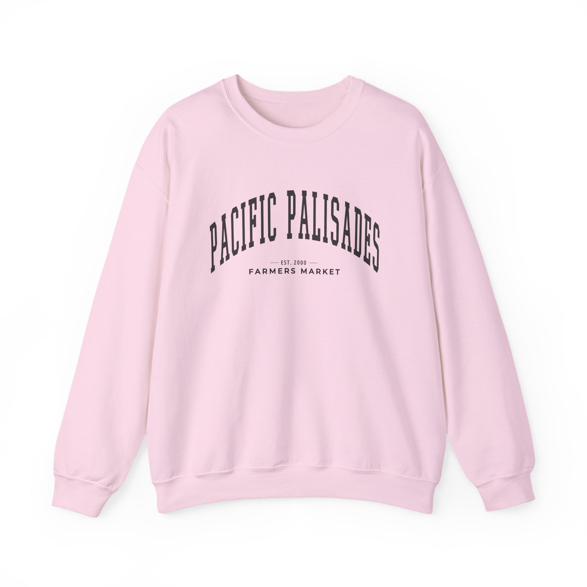 Pacific Palisades Farmers Market Collegiate Crewneck (Large City Text)