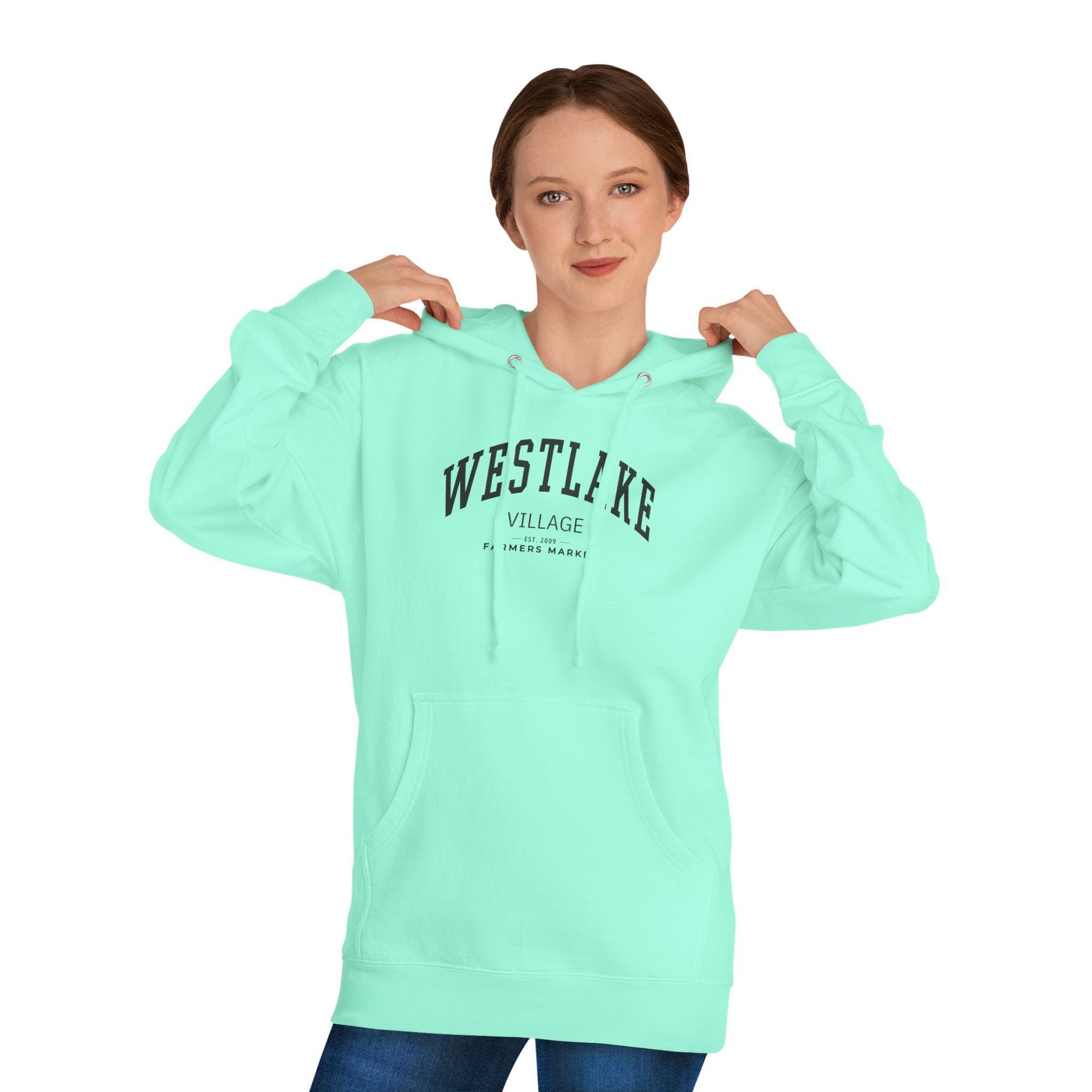 Westlake Village Farmers Market Collegiate Hoodie (Large City Text)