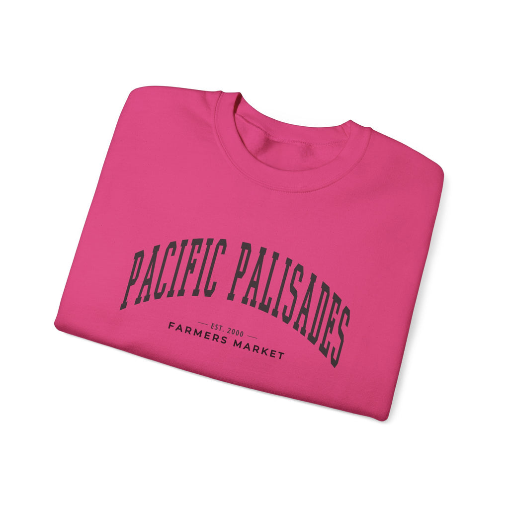 Pacific Palisades Farmers Market Collegiate Crewneck (Large City Text)