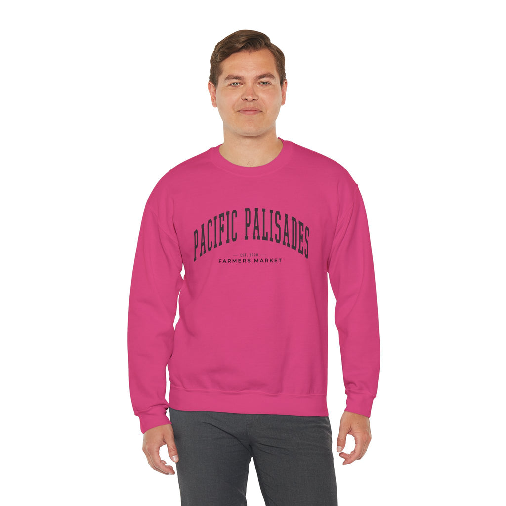 Pacific Palisades Farmers Market Collegiate Crewneck (Large City Text)