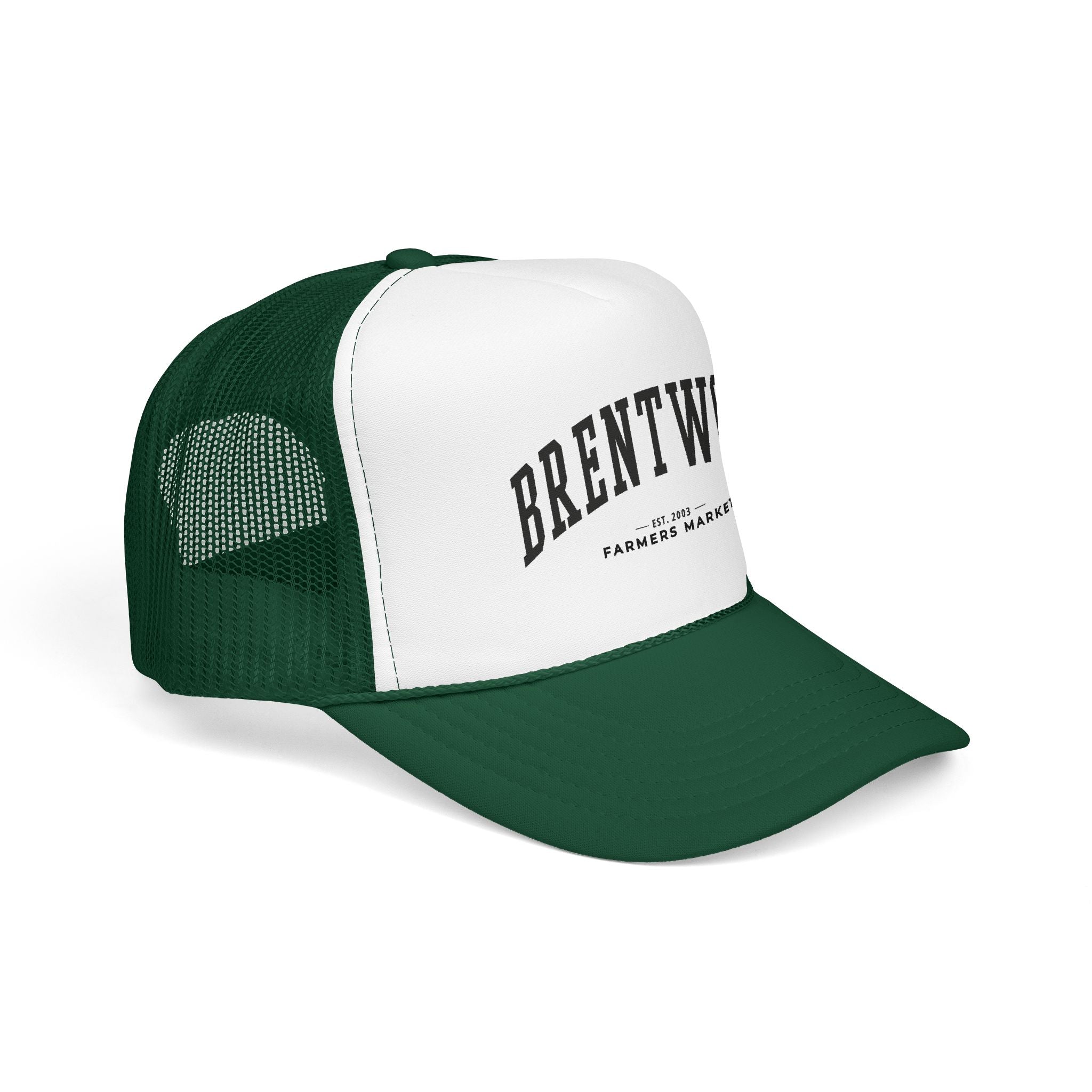 Brentwood Farmers Market Trucker Hat (Large City Text)