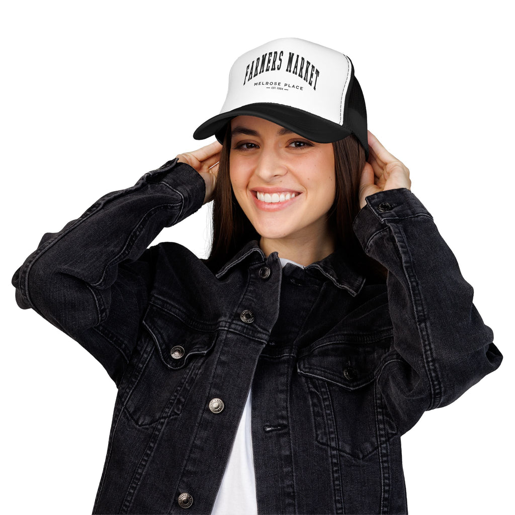 Melrose Place Market Trucker Hat (Small City Text)