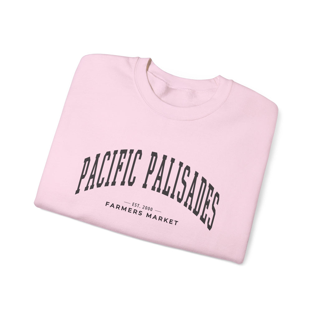 Pacific Palisades Farmers Market Collegiate Crewneck (Large City Text)