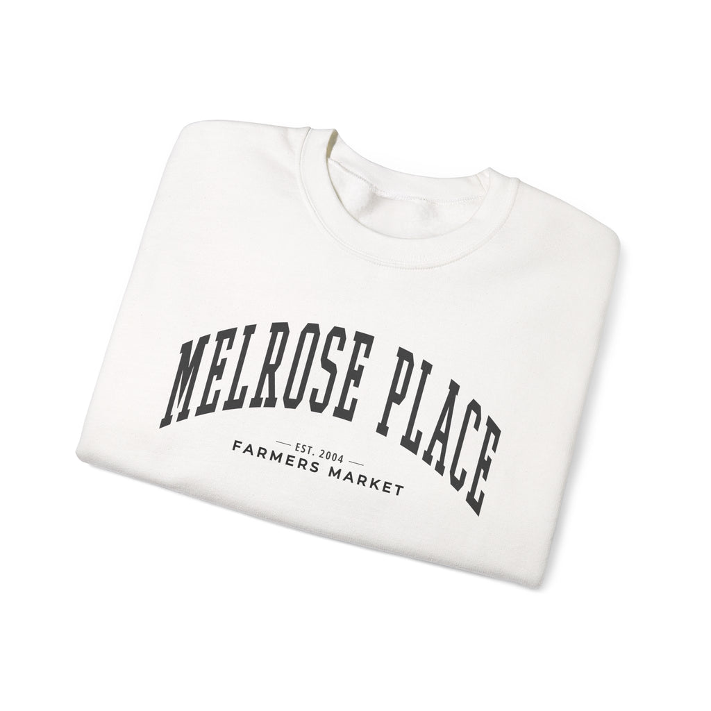 Melrose Place Farmers Market Collegiate Crewneck (Large City Text)
