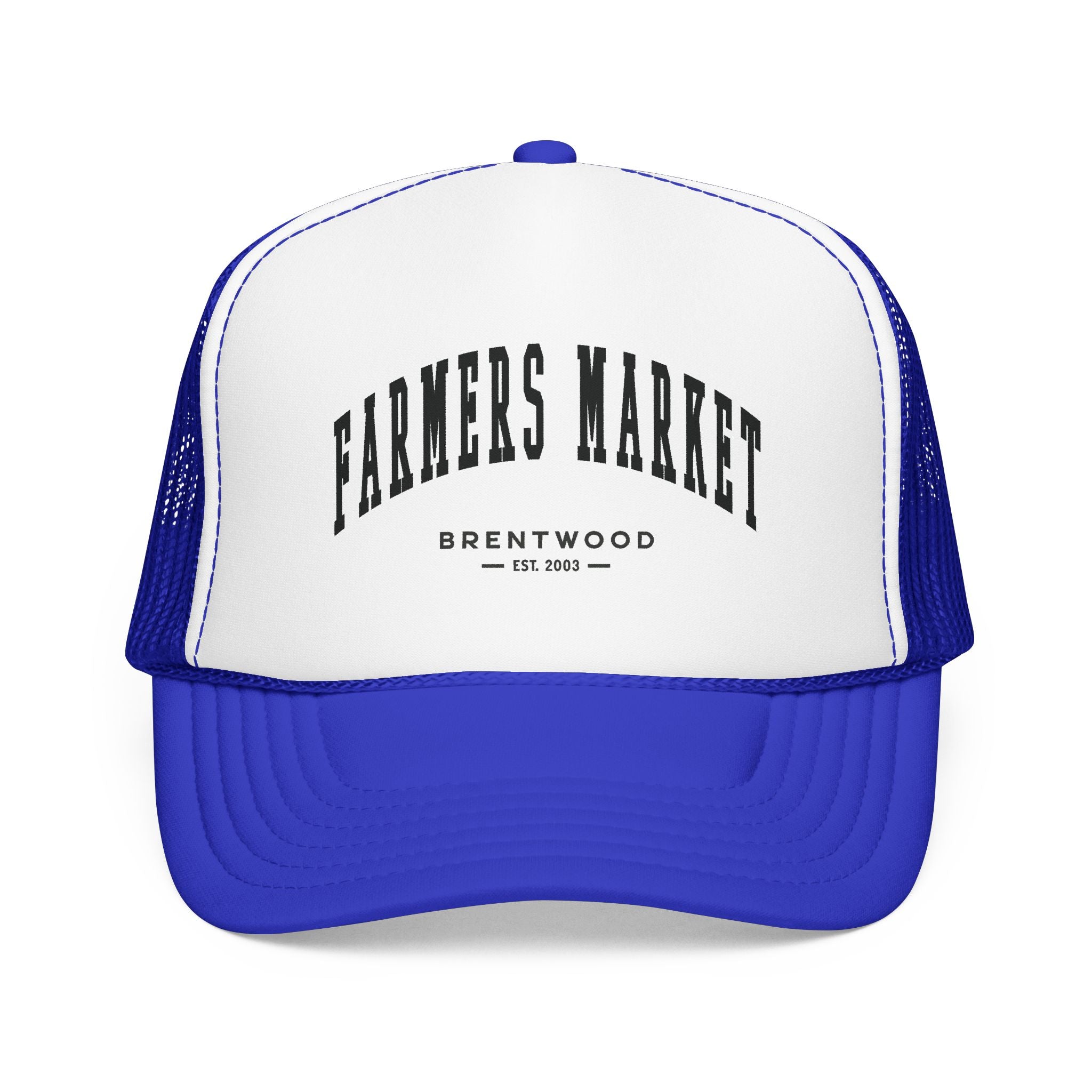 Brentwood Farmers Market Trucker Hat (Small City Text)
