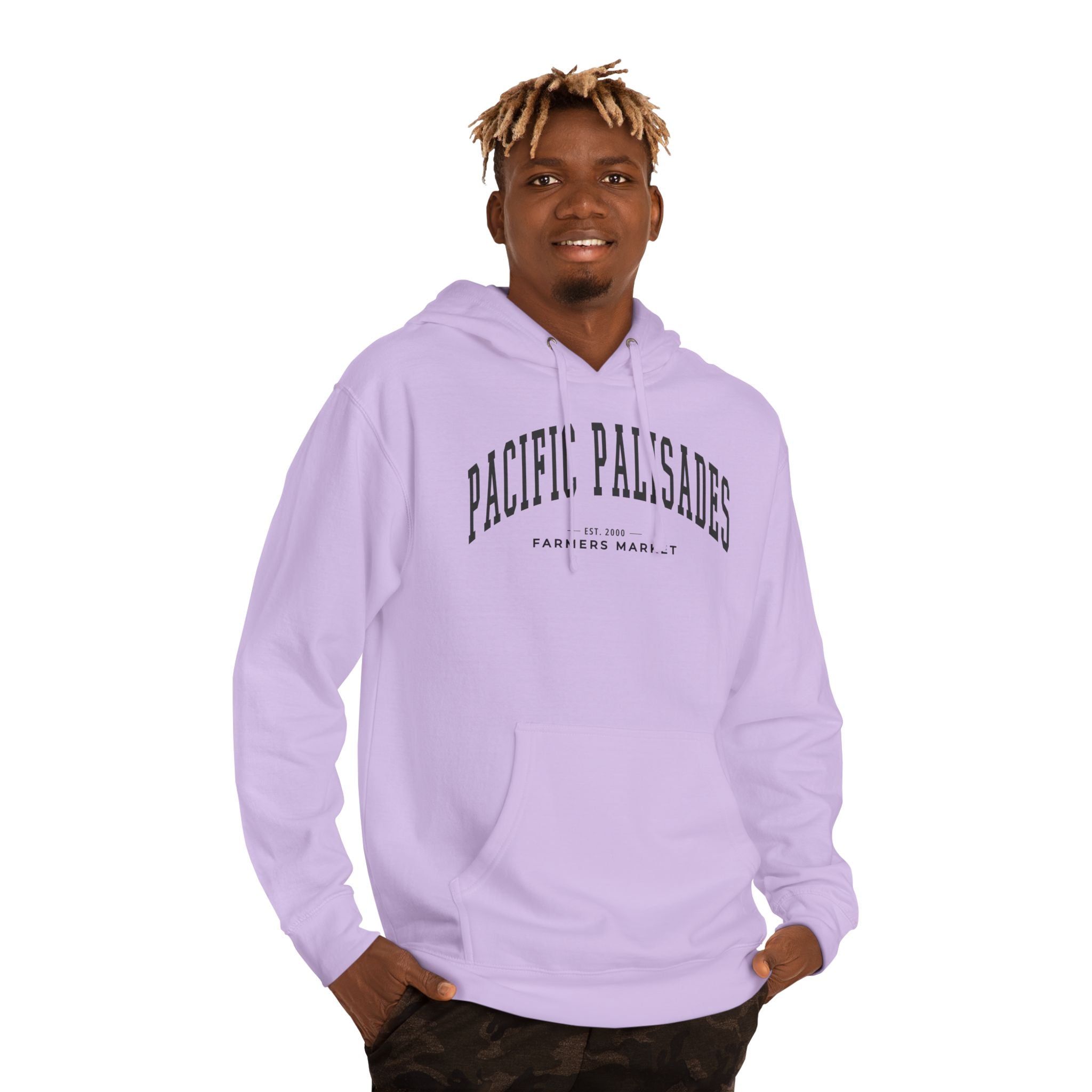 Pacific Palisades Farmers Market Collegiate Hoodie (Large City Text)