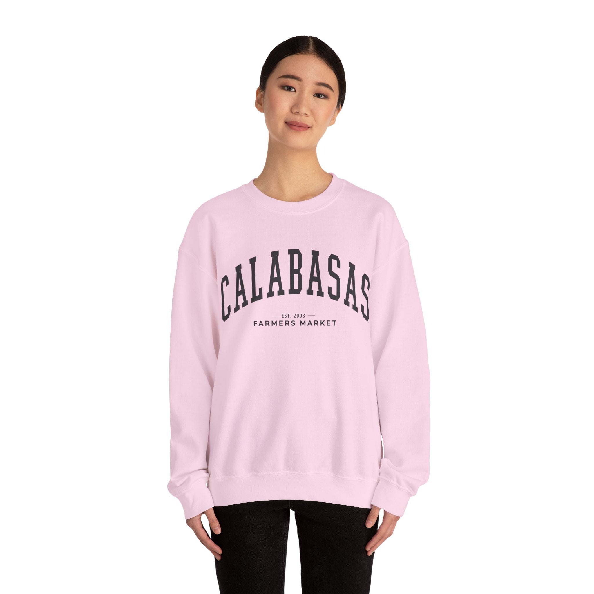 Calabasas Farmers Market Collegiate Crewneck (Large City Text)