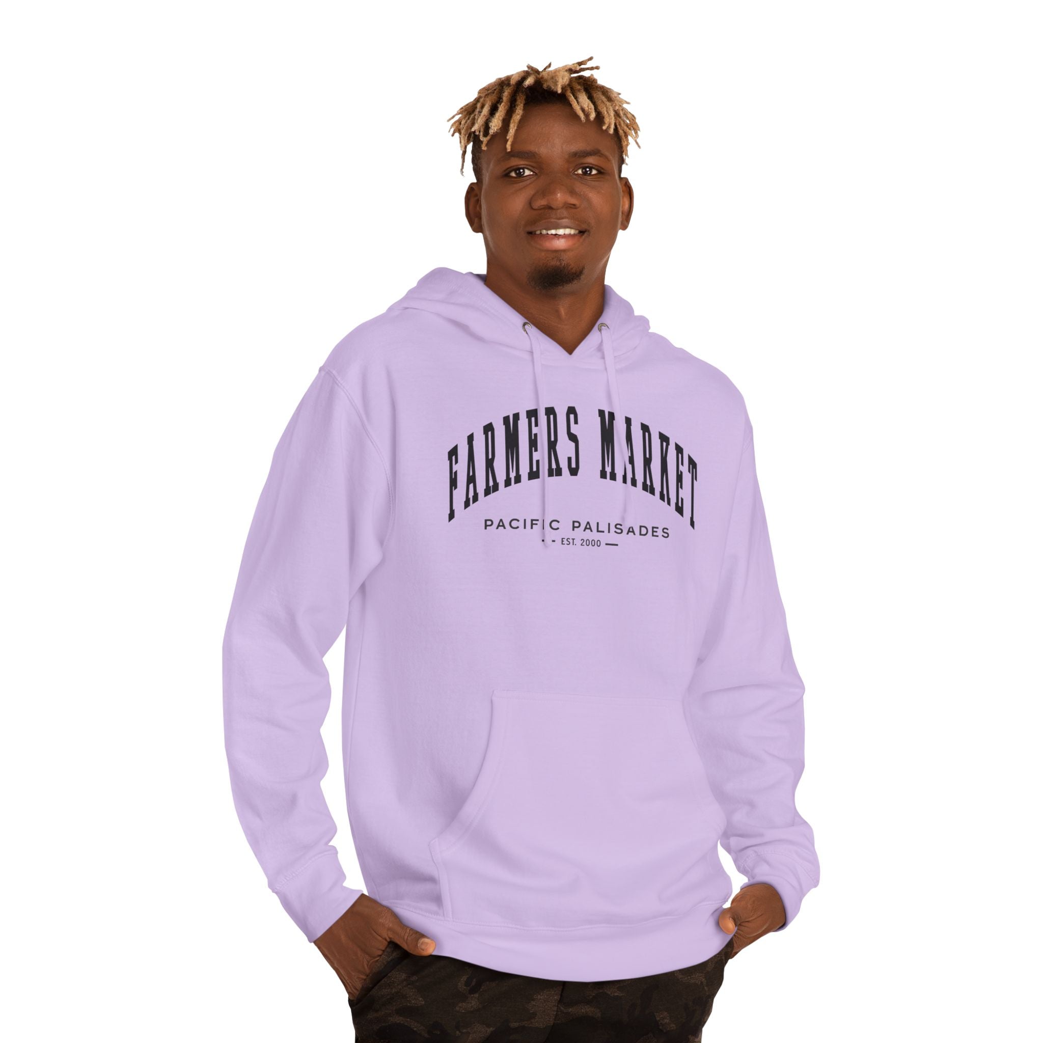 Pacific Palisades Farmers Market Collegiate Hoodie (Small City Text)