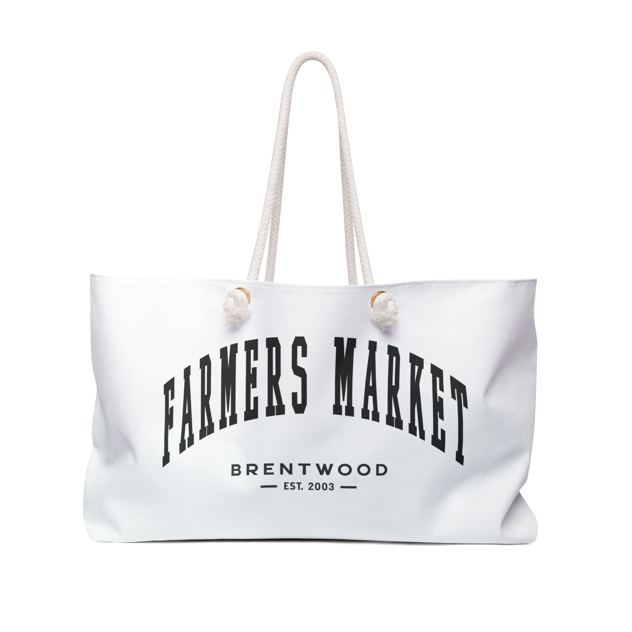 Brentwood Weekender Tote (Small City Text)