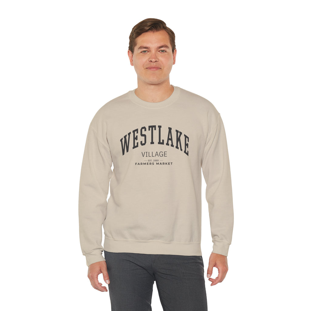 Westlake Village Farmers Market Collegiate Crewneck (Large City Text)