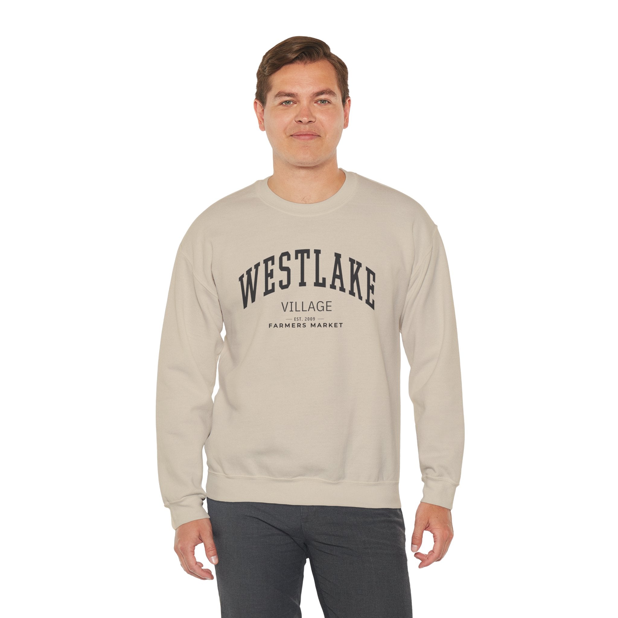 Westlake Village Farmers Market Collegiate Crewneck (Large City Text)