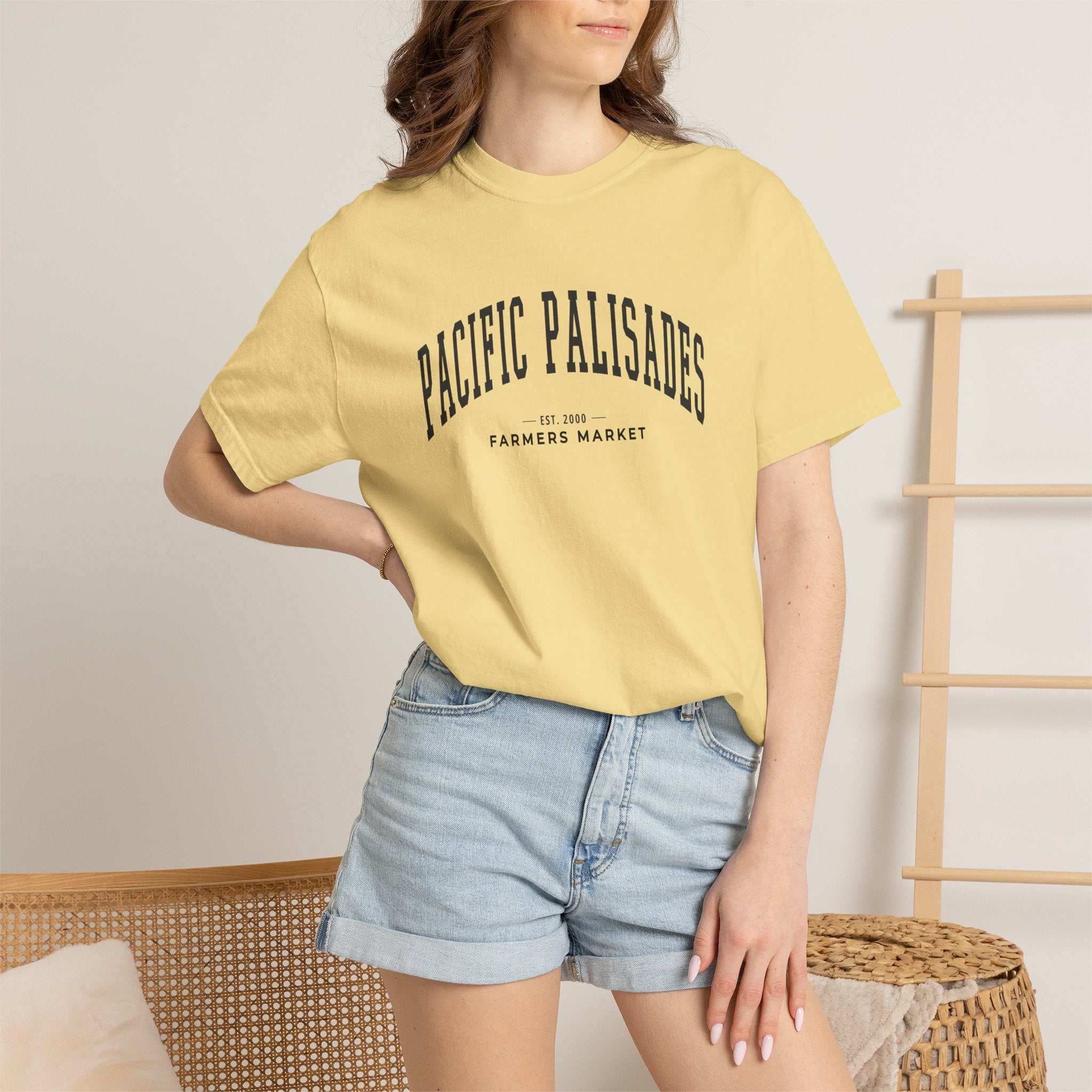 Pacific Palisades Farmers Market Tee (Large City Text)