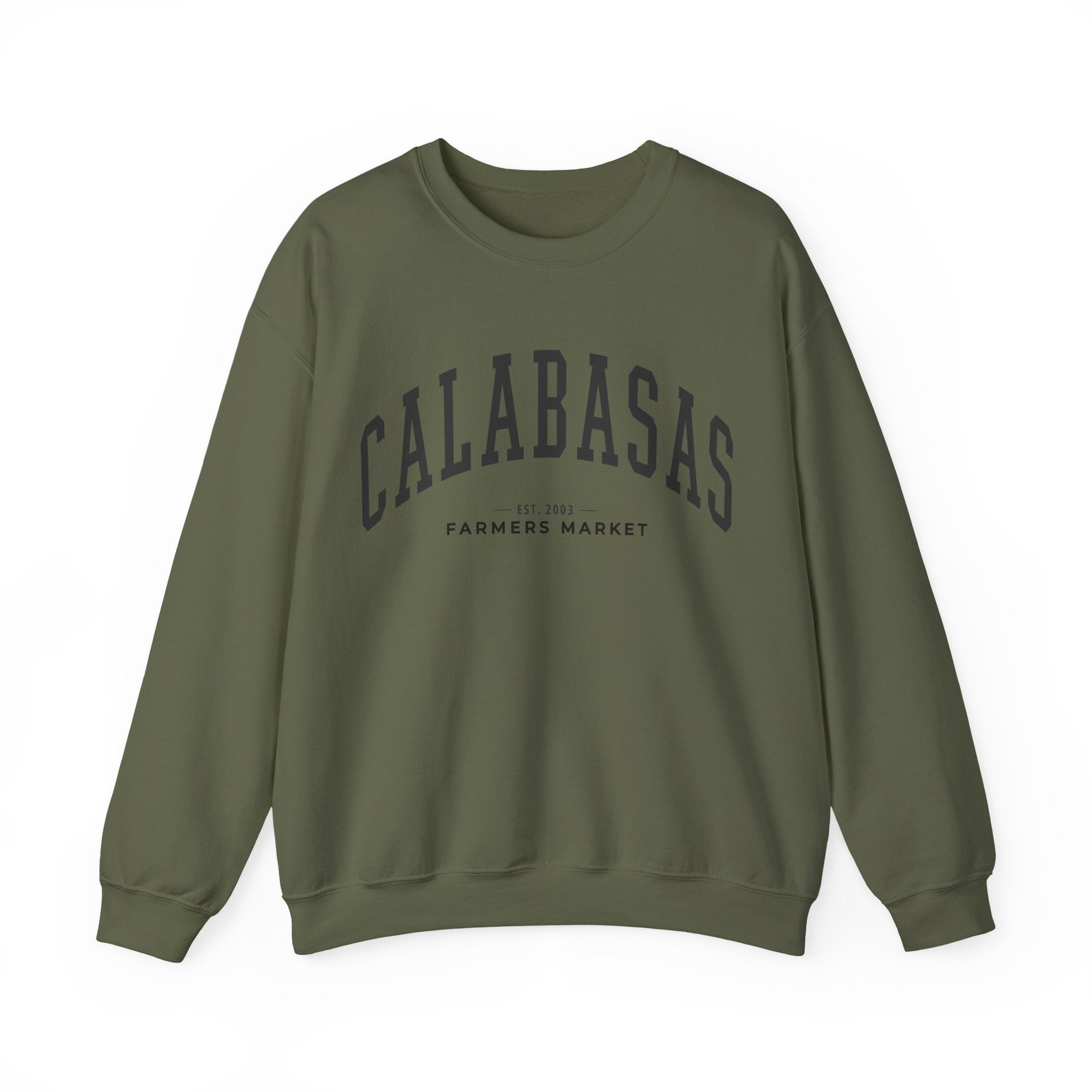 Calabasas Farmers Market Collegiate Crewneck (Large City Text)