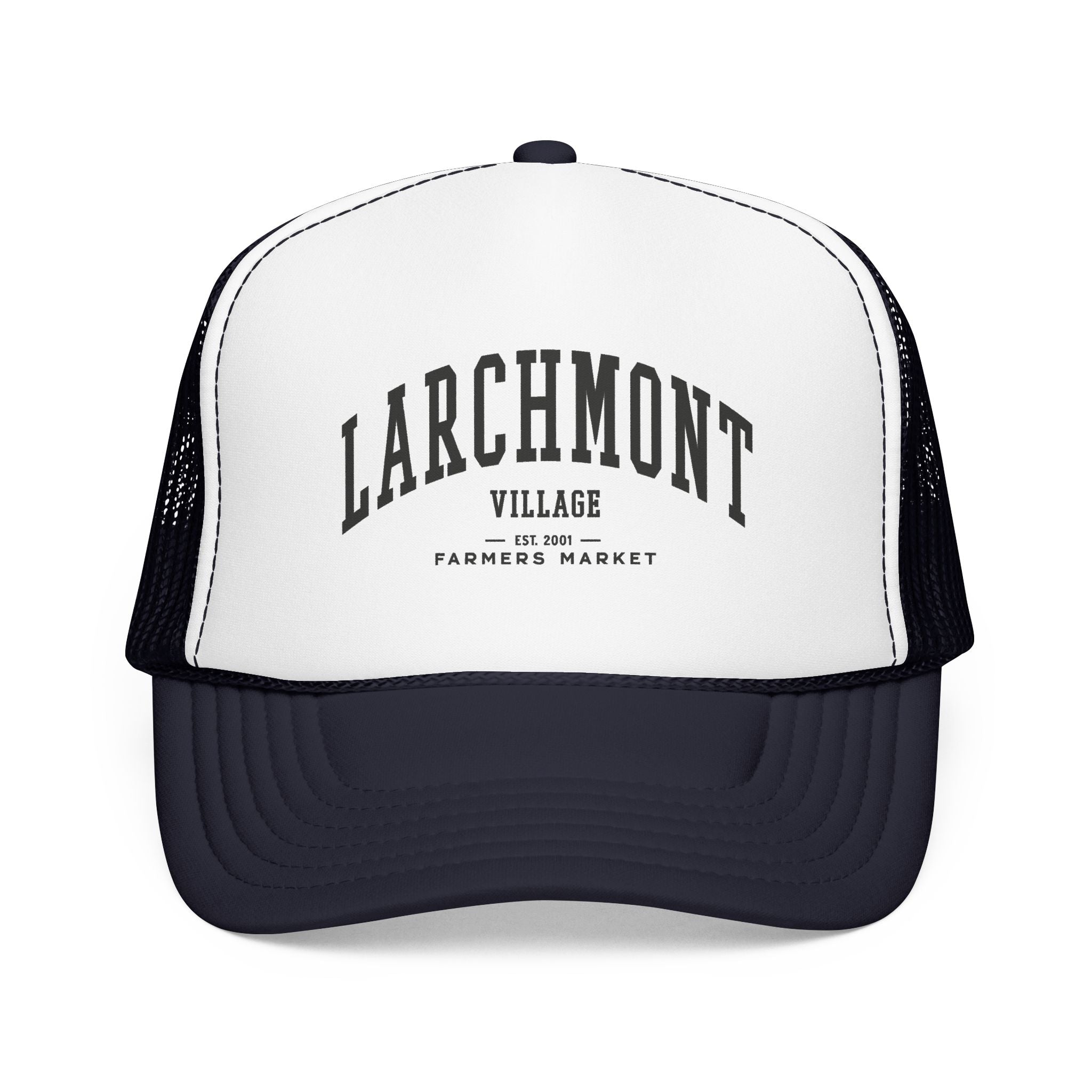 Larchmont Village Market Trucker Hat (Large City Text)