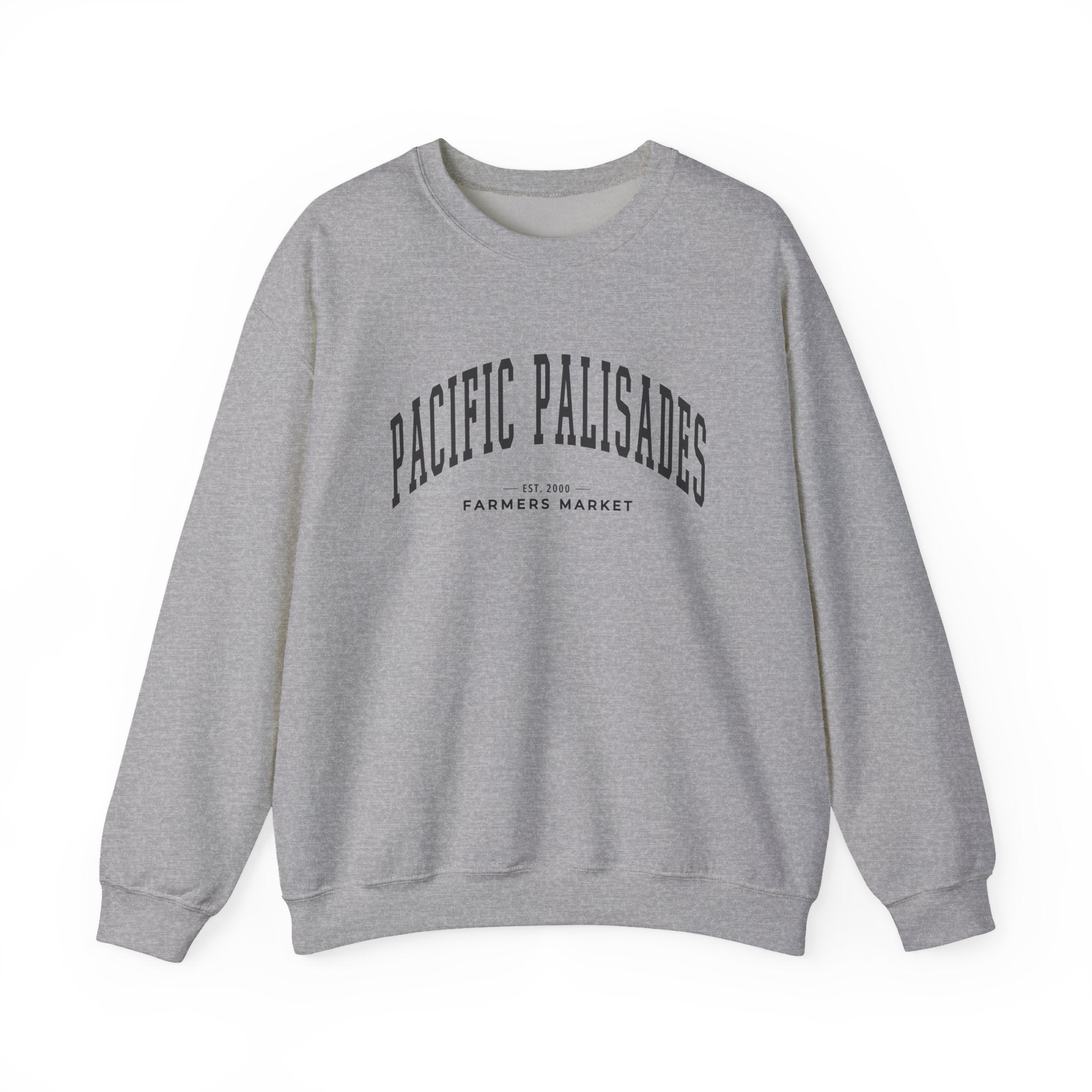 Pacific Palisades Farmers Market Collegiate Crewneck (Large City Text)