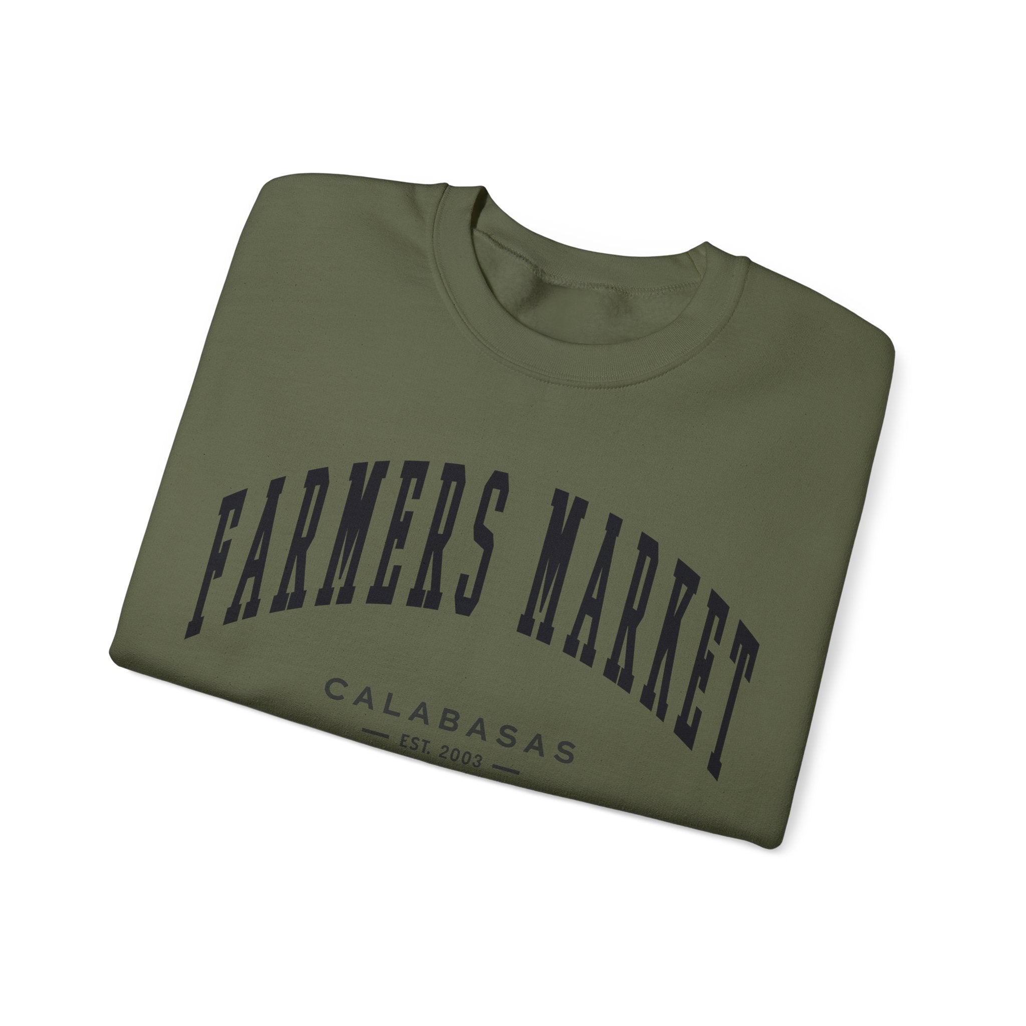 Calabasas Farmers Market Collegiate Crewneck (Small City Text)