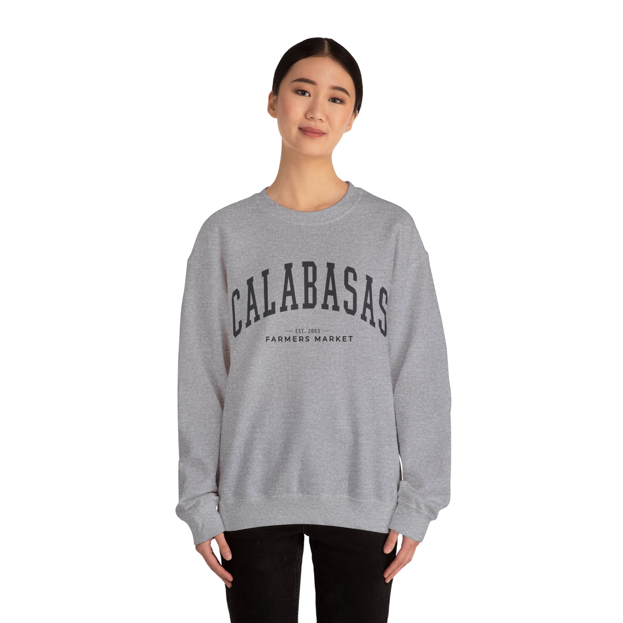 Calabasas Farmers Market Collegiate Crewneck (Large City Text)