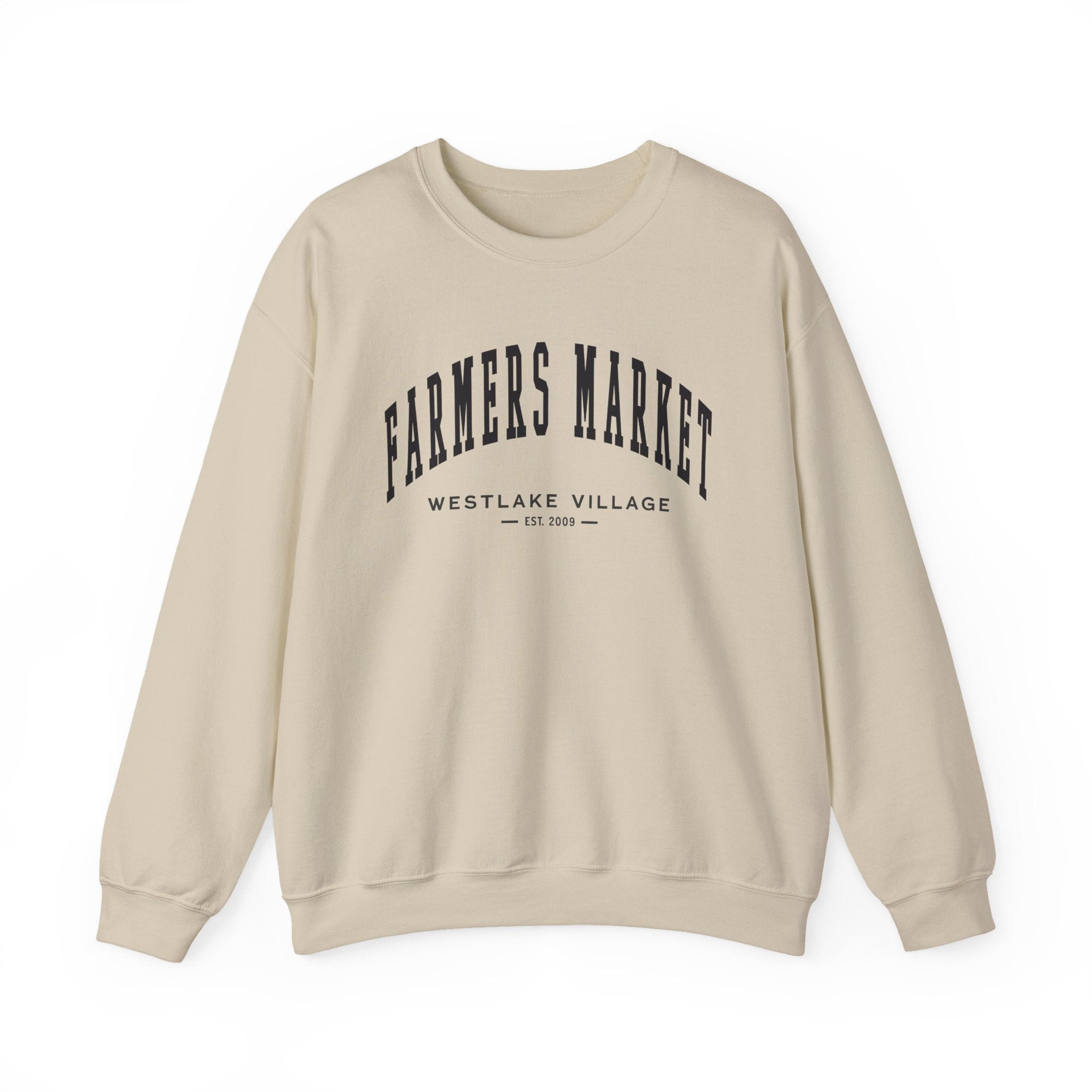 Westlake Village Farmers Market Collegiate Crewneck (Small City Text)