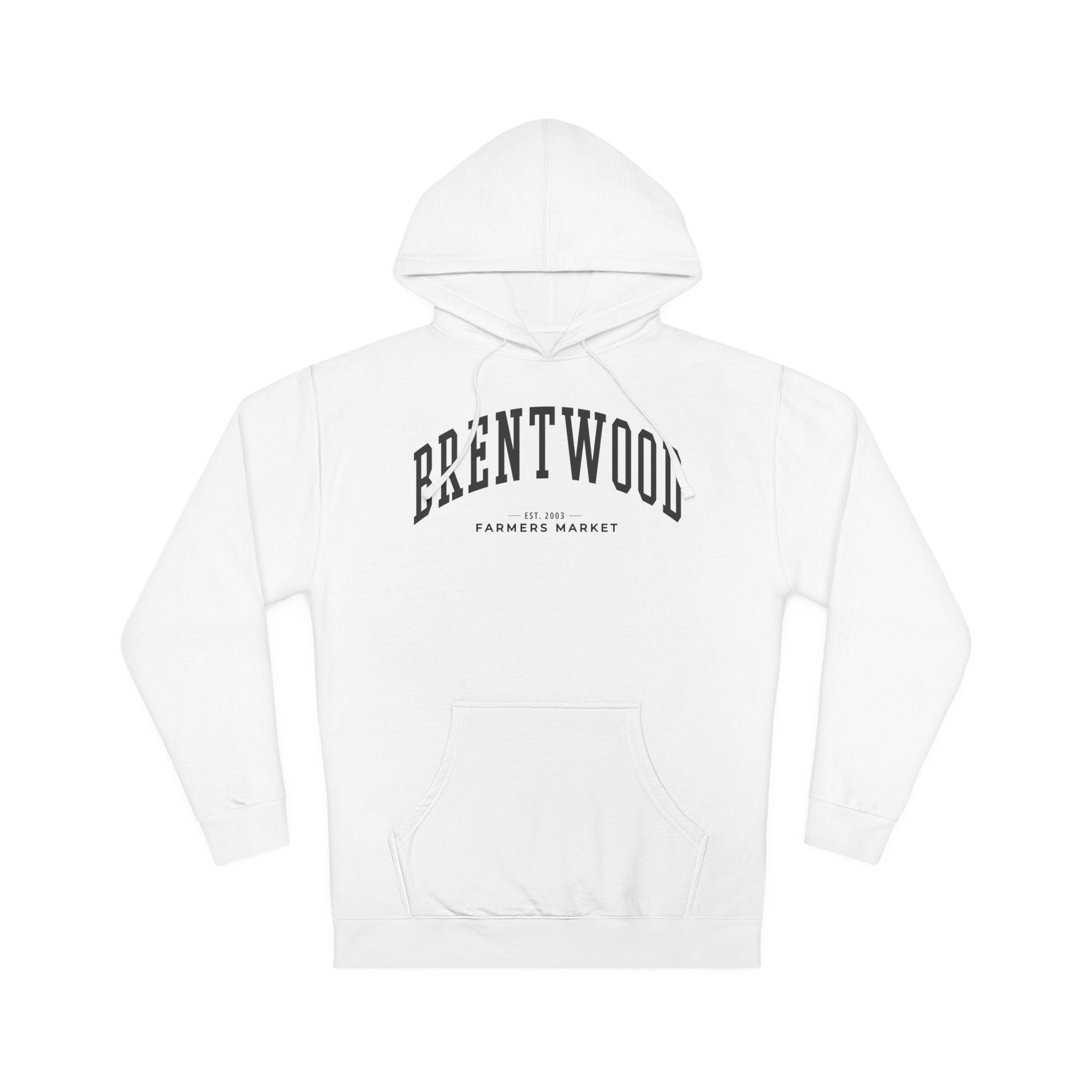 Brentwood Farmers Market Collegiate Hoodie (Large City Text)