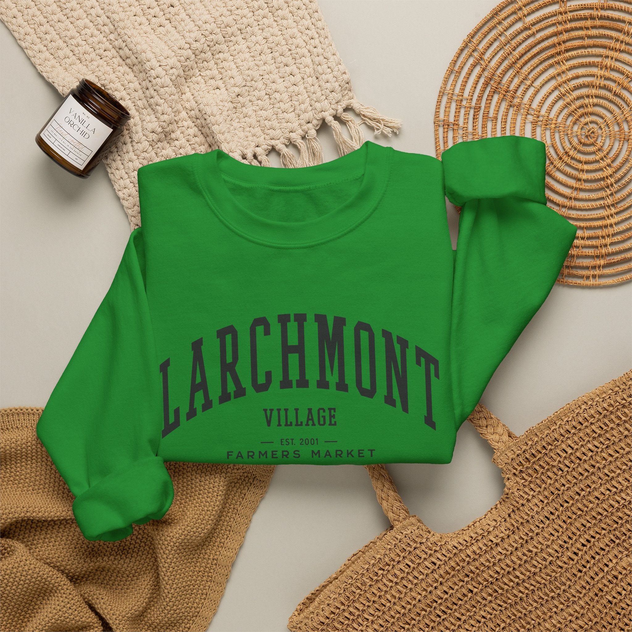 Larchmont Village Farmers Market Sweatshirt (Large City Text)