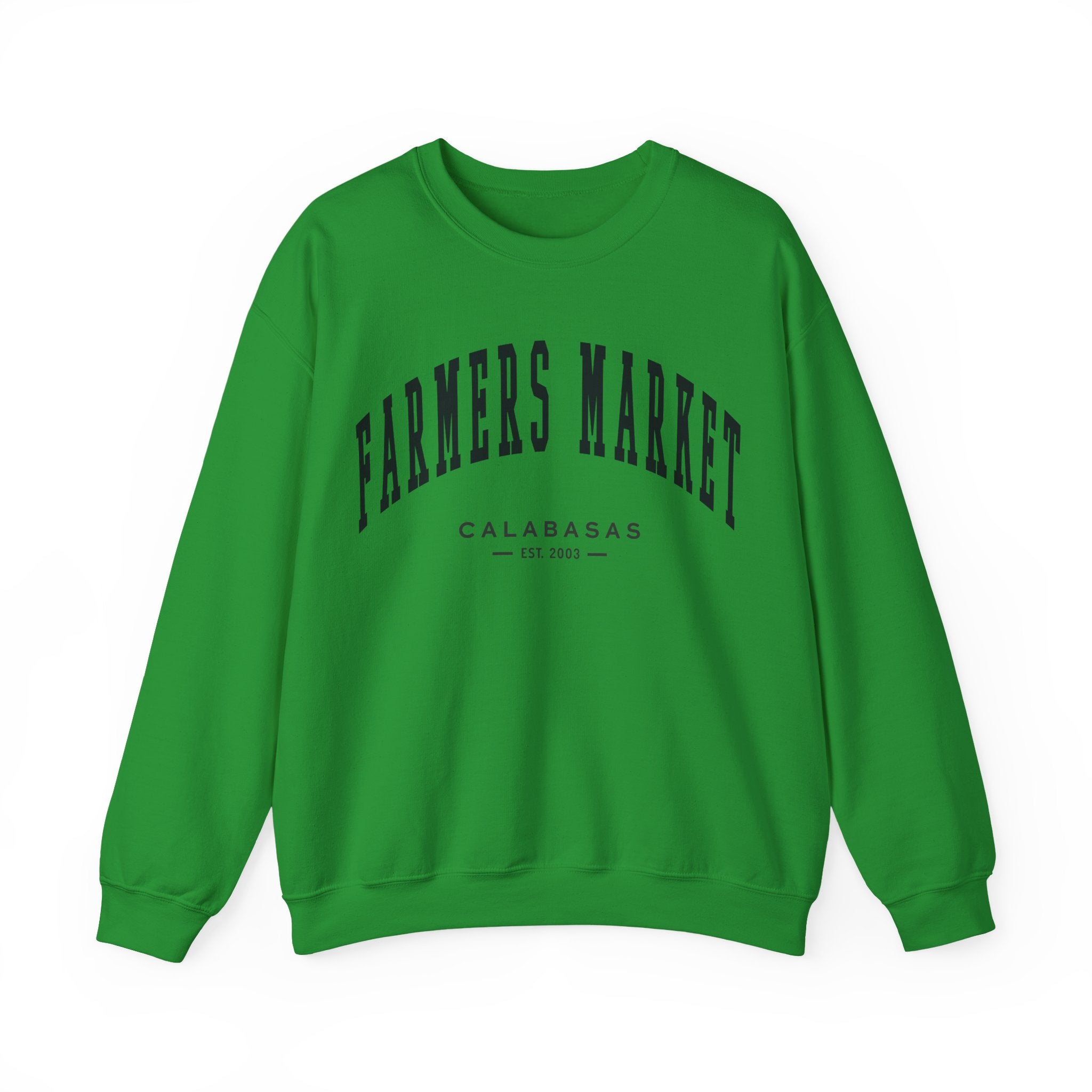 Calabasas Farmers Market Collegiate Crewneck (Small City Text)