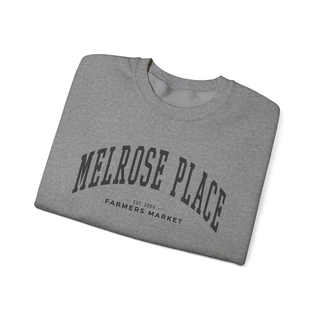 Melrose Place Farmers Market Collegiate Crewneck (Large City Text)
