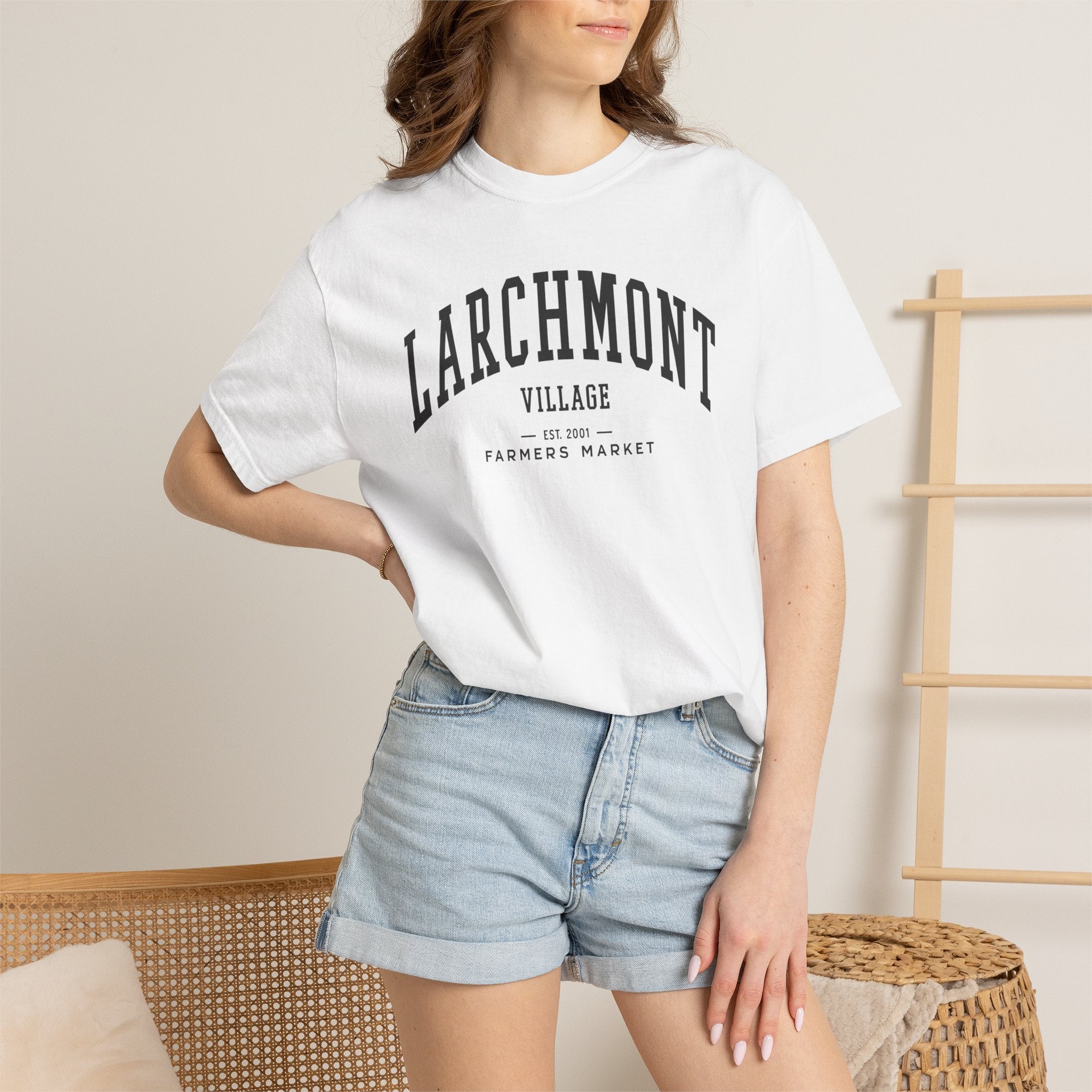 Larchmont Village Farmers Market Tee (Large City Text)