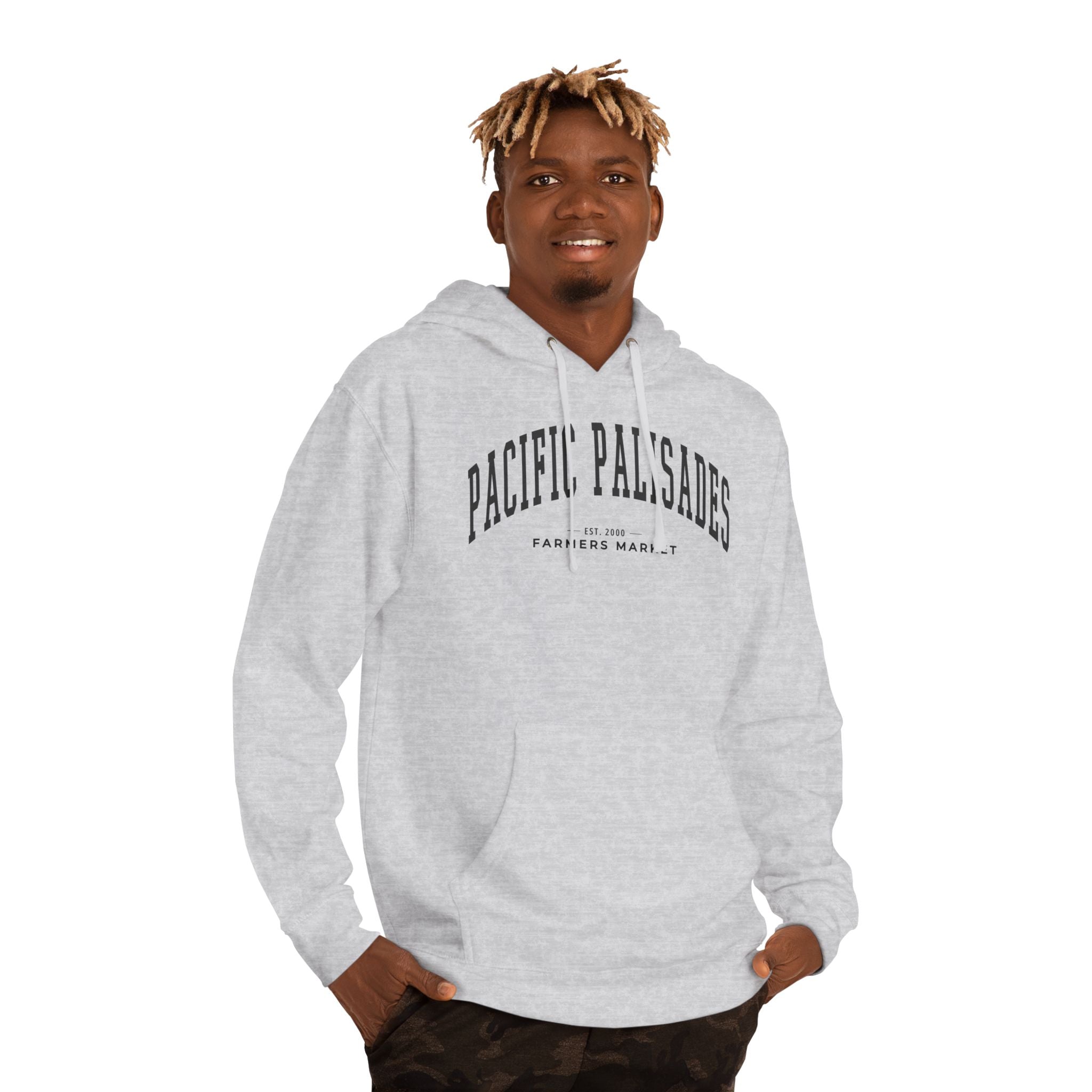 Pacific Palisades Farmers Market Collegiate Hoodie (Large City Text)