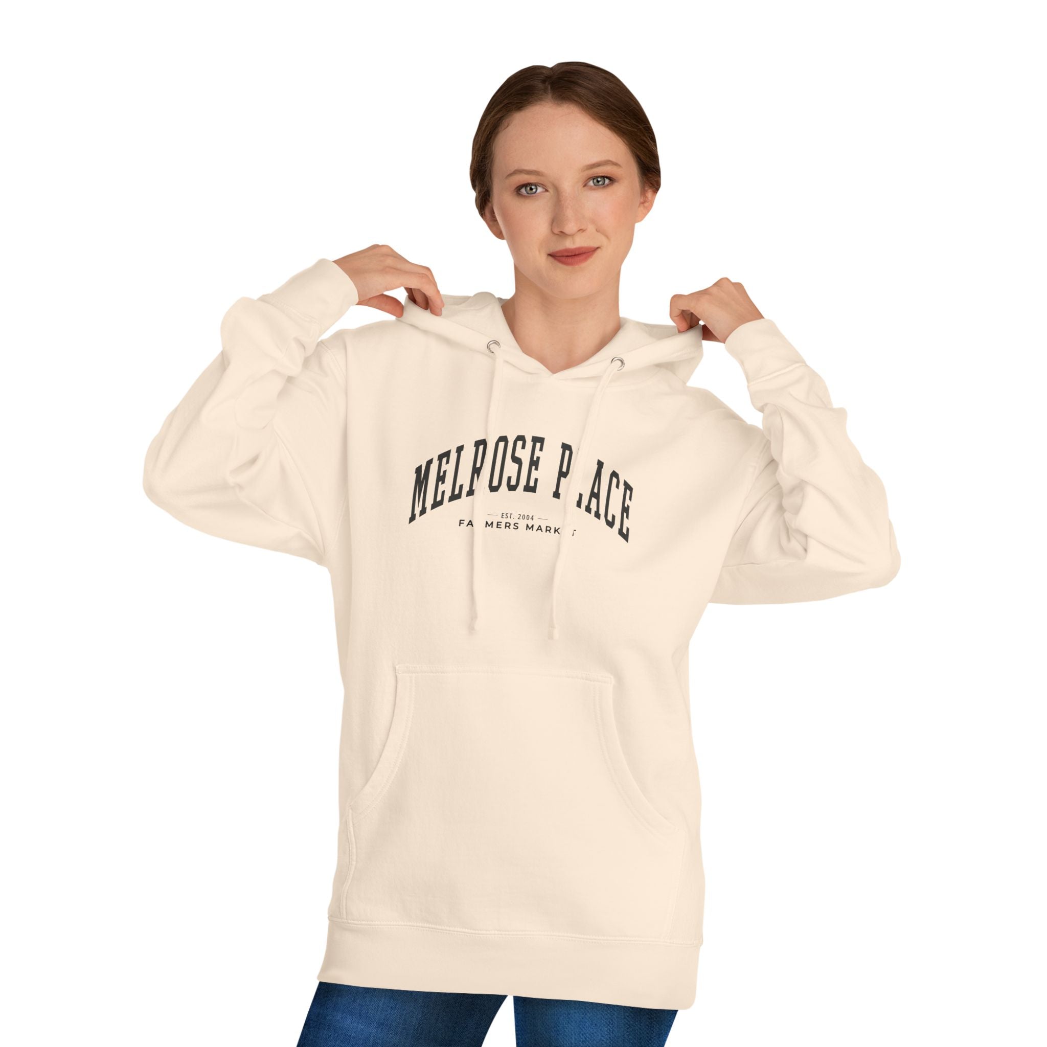 Melrose Place Farmers Market Collegiate Hoodie (Large City Text)