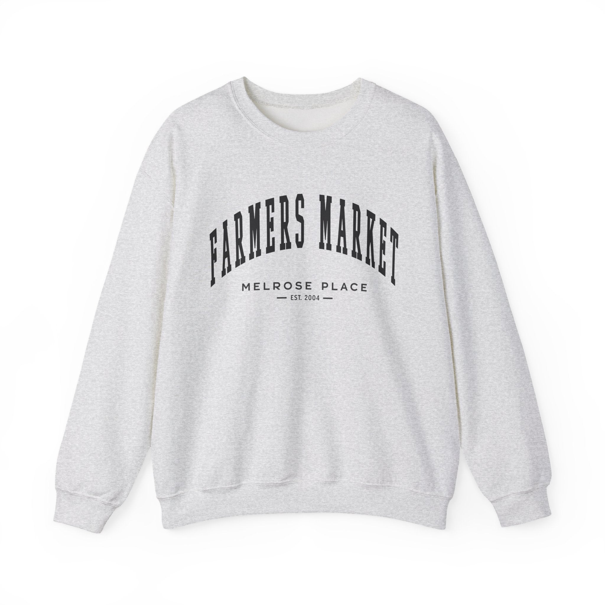 Melrose Place Farmers Market Collegiate Crewneck (Small City Text)