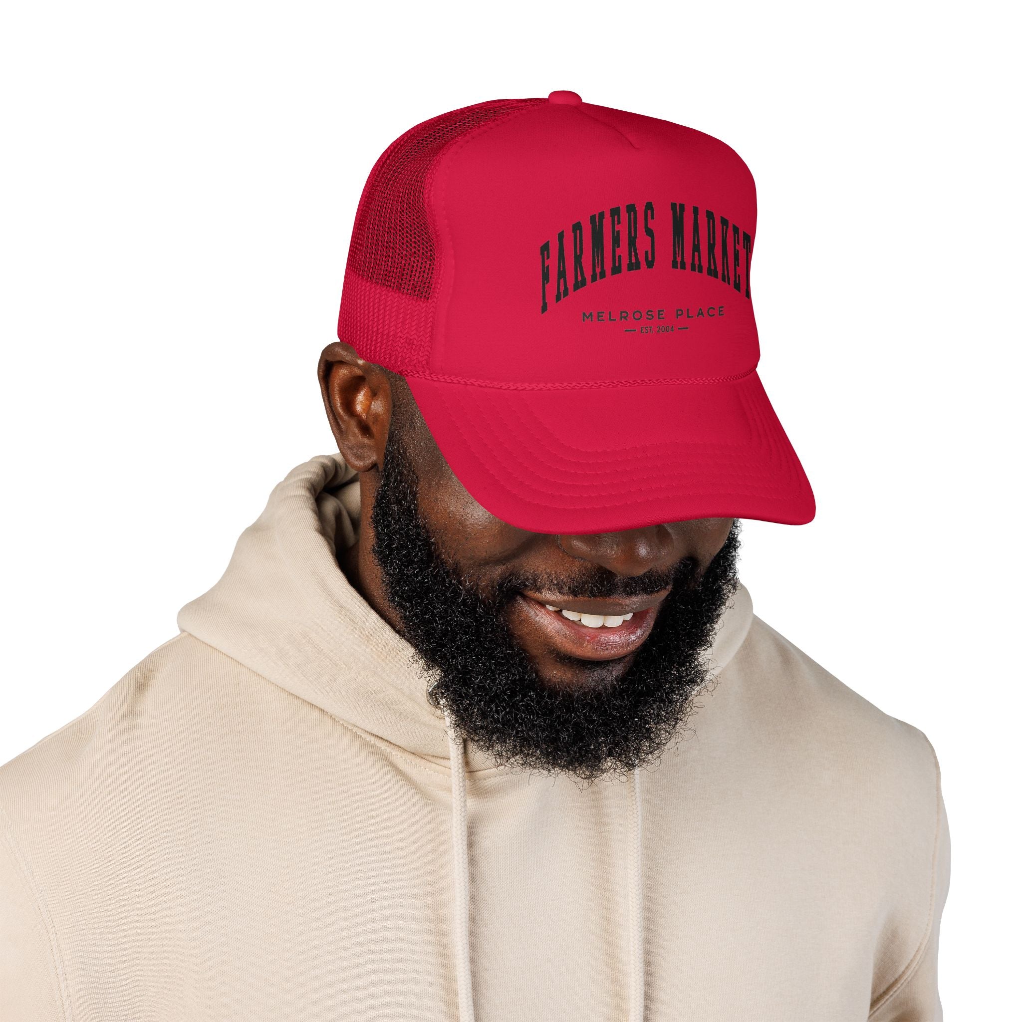 Melrose Place Market Trucker Hat (Small City Text)