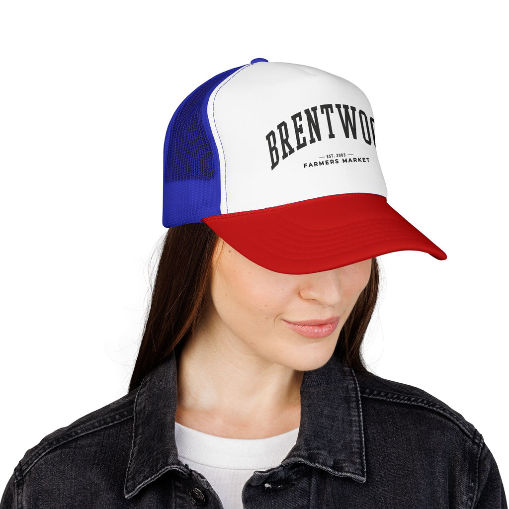 Brentwood Farmers Market Trucker Hat (Large City Text)