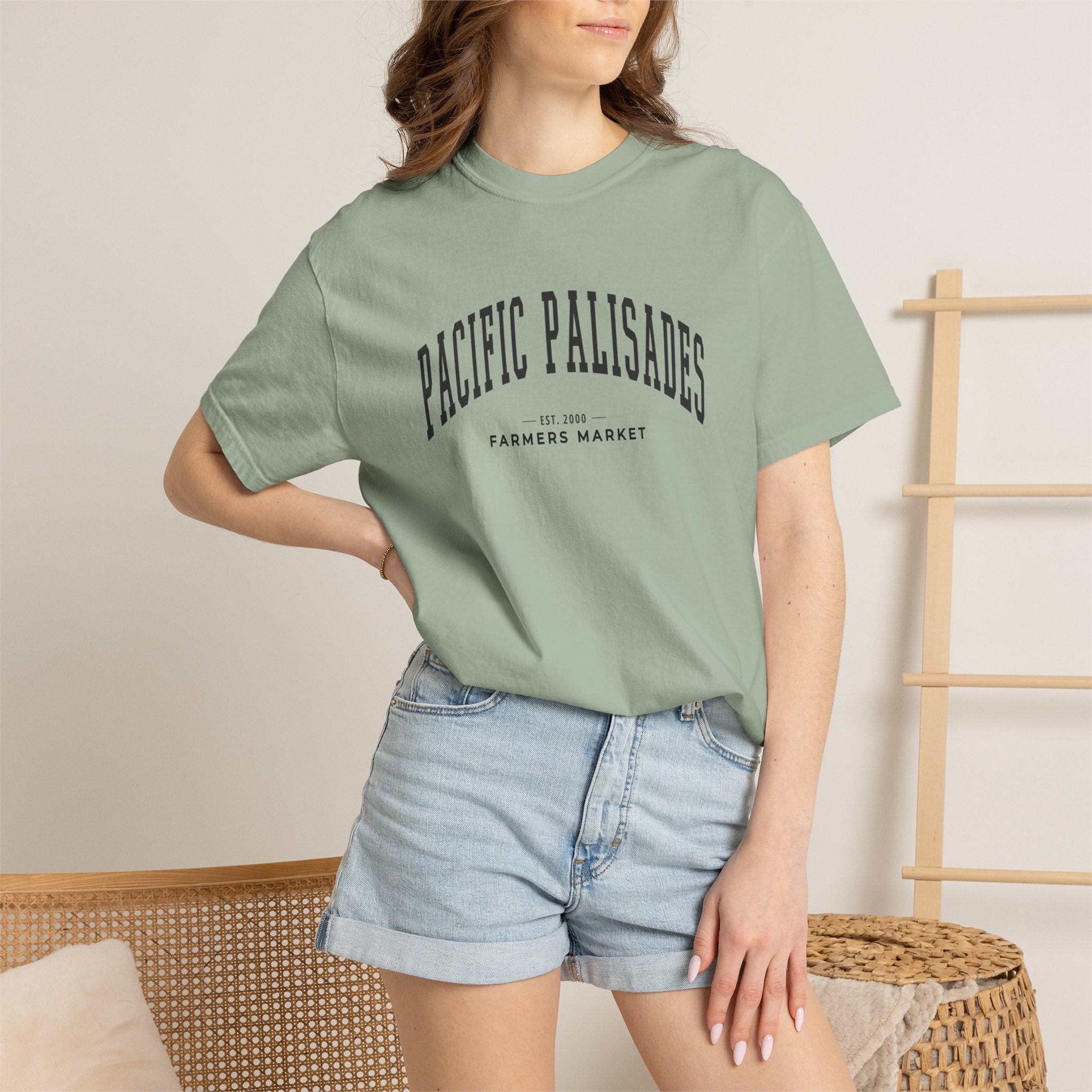 Pacific Palisades Farmers Market Tee (Large City Text)