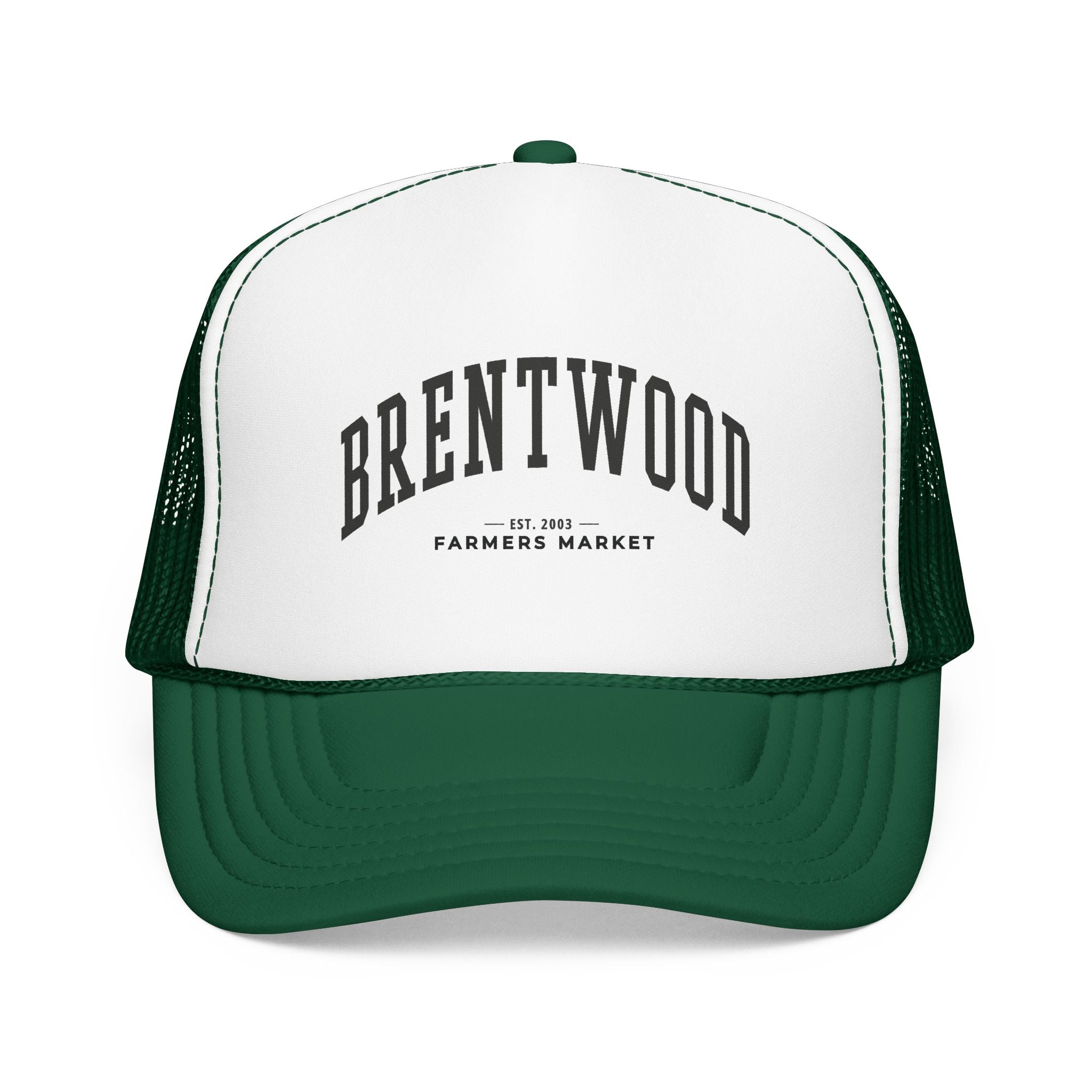 Brentwood Farmers Market Trucker Hat (Large City Text)