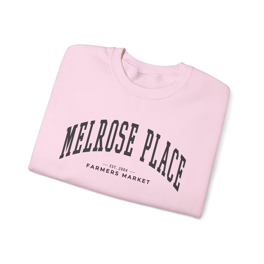 Melrose Place Farmers Market Collegiate Crewneck (Large City Text)