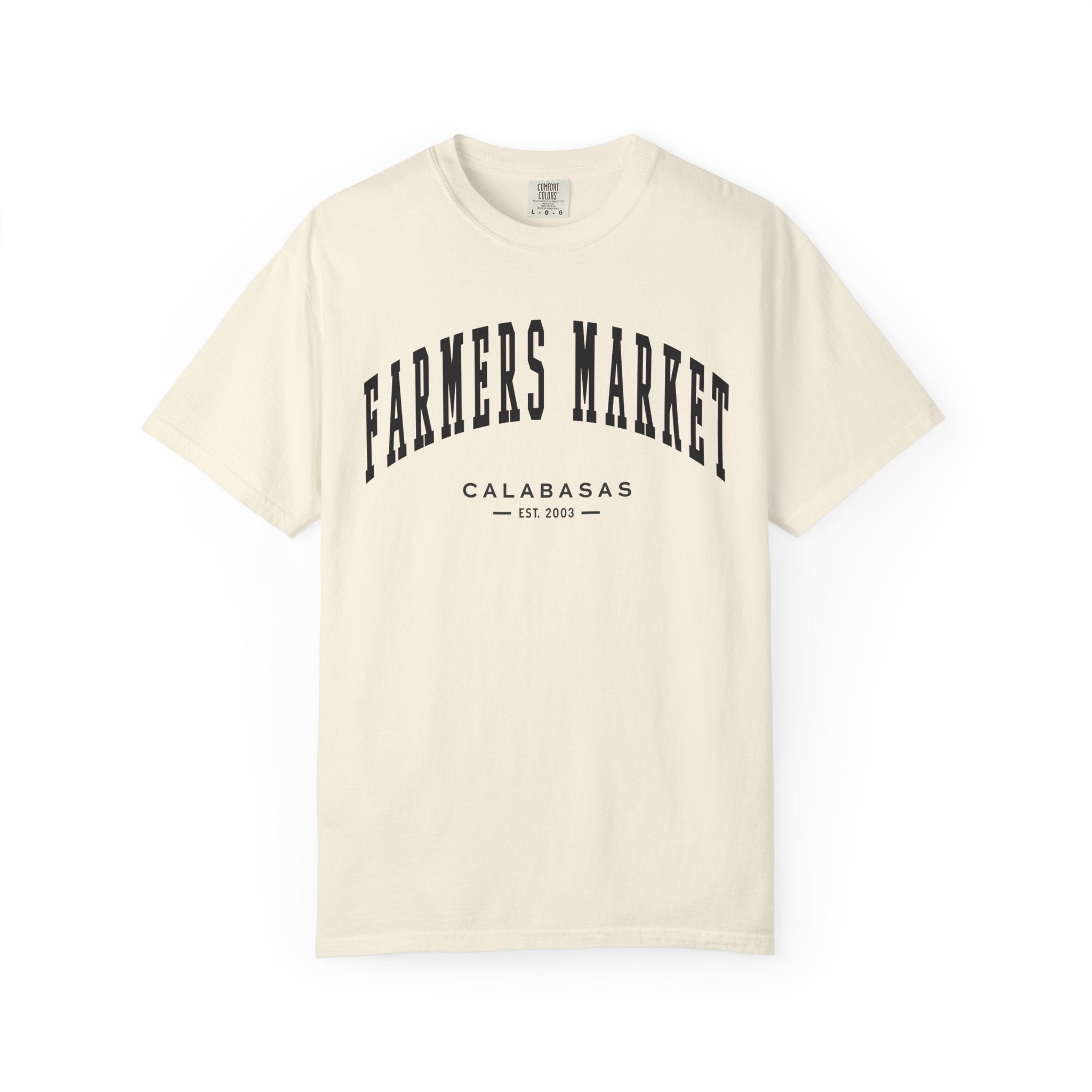 Calabasas Farmers Market Collegiate Tee (Small City Text)
