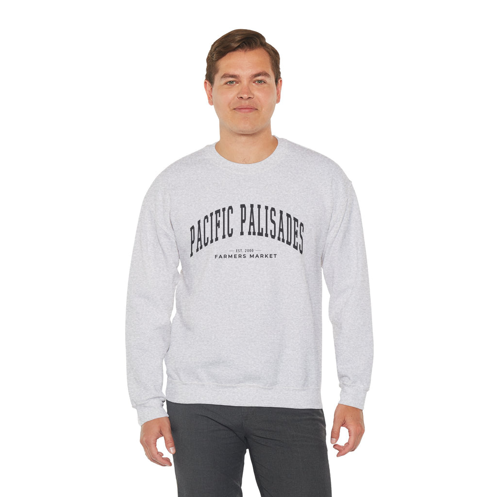 Pacific Palisades Farmers Market Collegiate Crewneck (Large City Text)